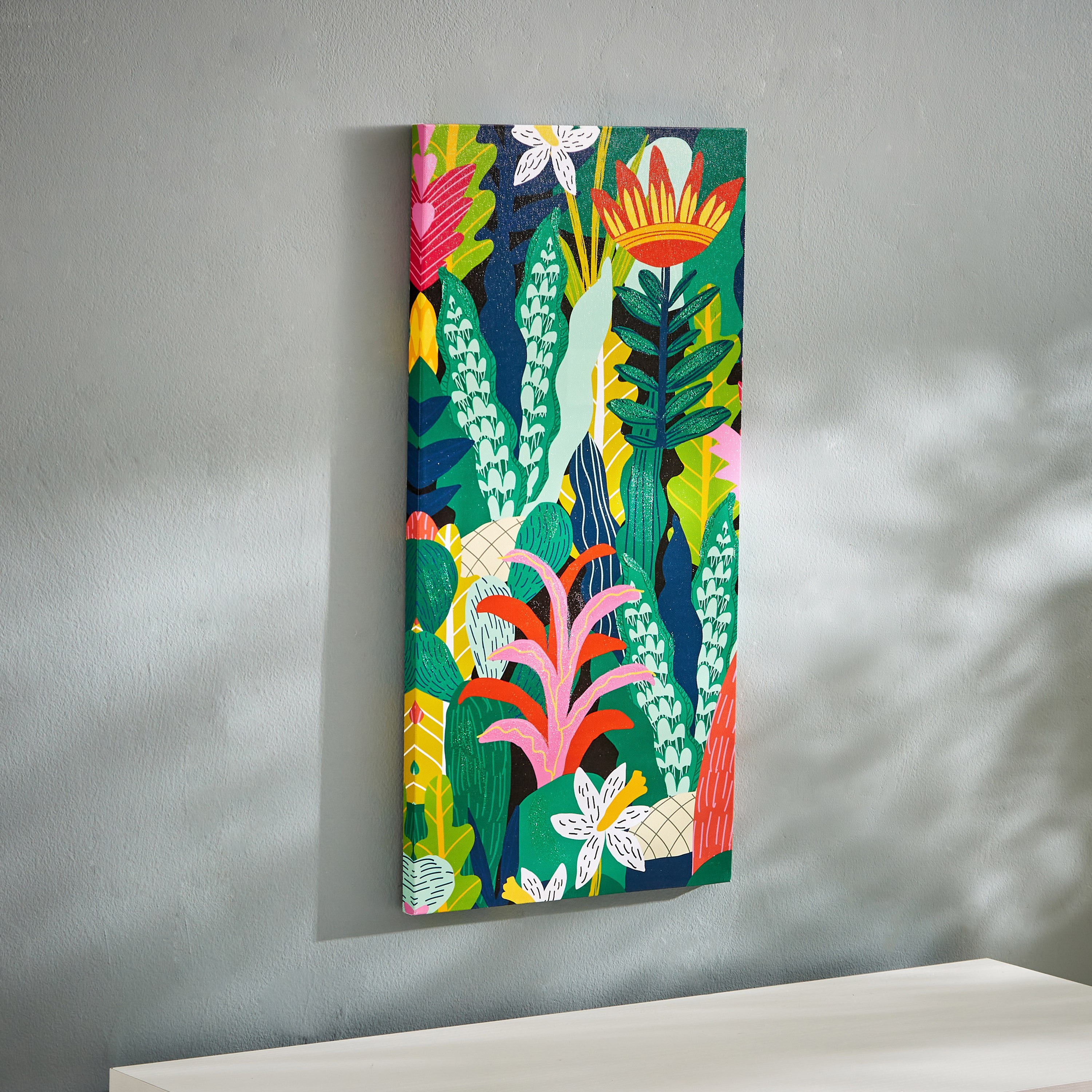 زينة حائط كانفاس بوب فورست بجليتر من آرتيستري - 30x60x1.8 سم-hbxhomeware-hbxkidsandyouth-image-3