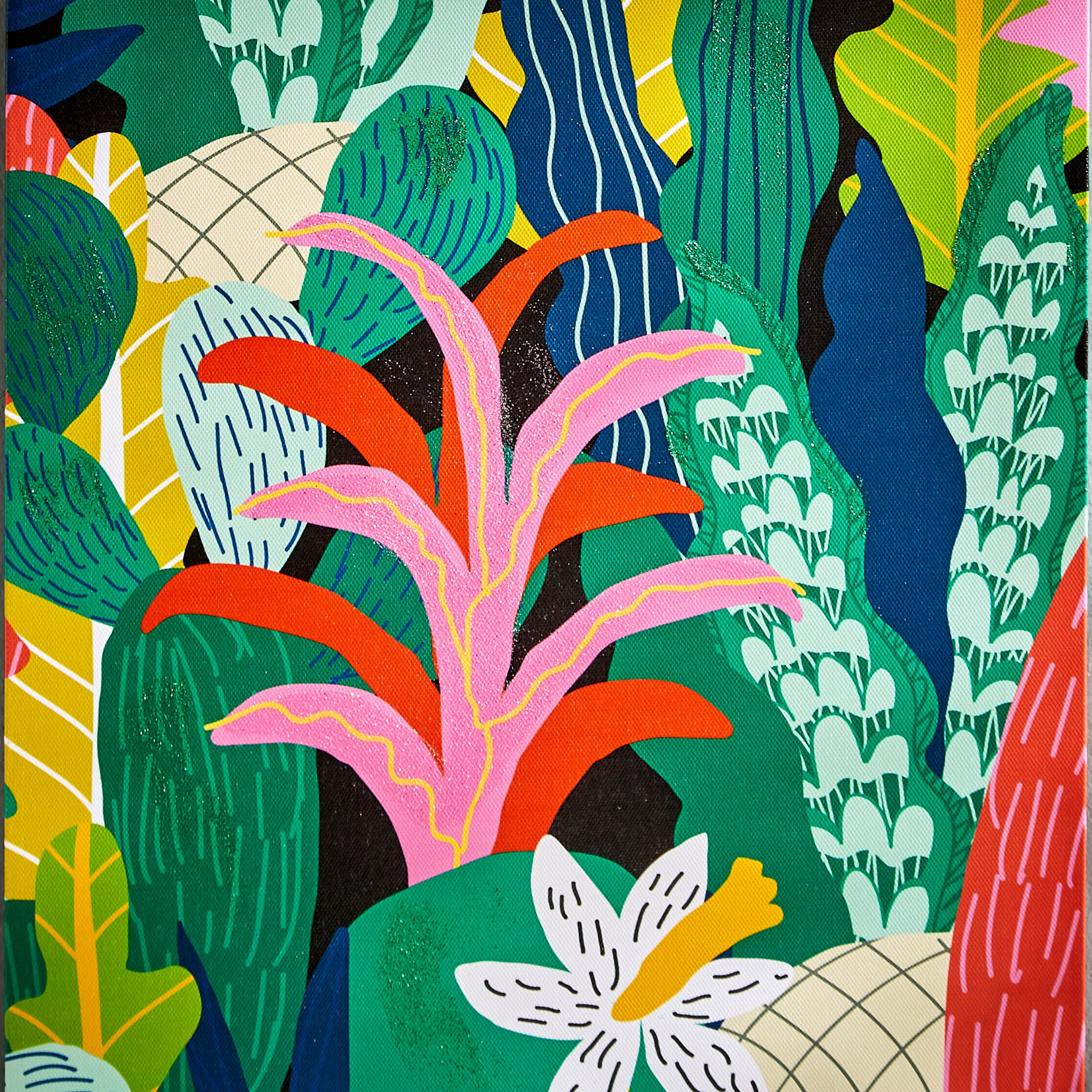 زينة حائط كانفاس بوب فورست بجليتر من آرتيستري - 30x60x1.8 سم-hbxhomeware-hbxkidsandyouth-image-4