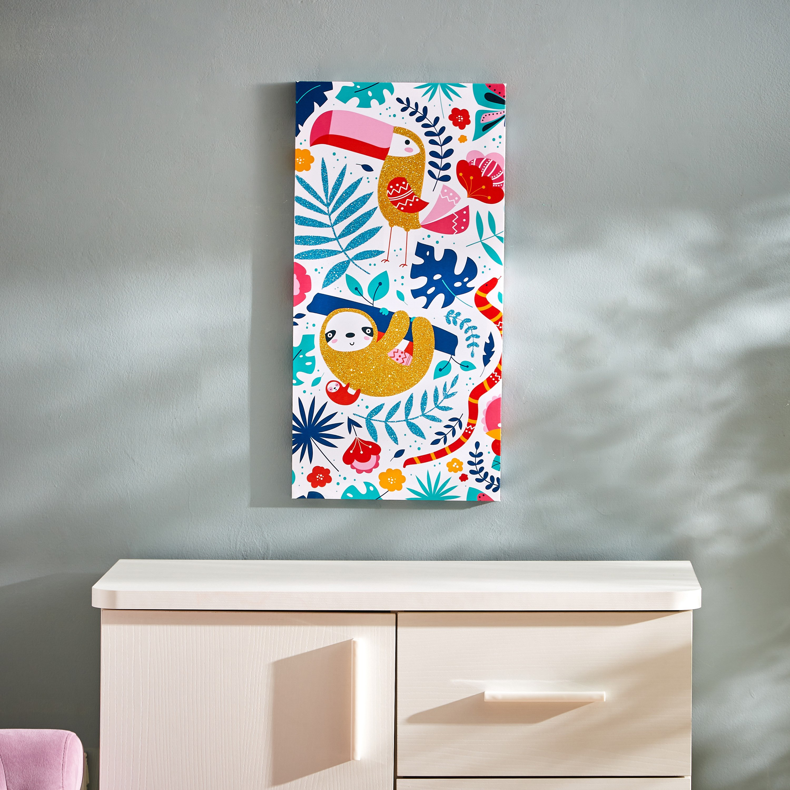 زينة حائط كانفاس بتفاصيل لامعة من آرتستري - 30x60x1.8 سم-hbxhomeware-hbxkidsandyouth-image-2