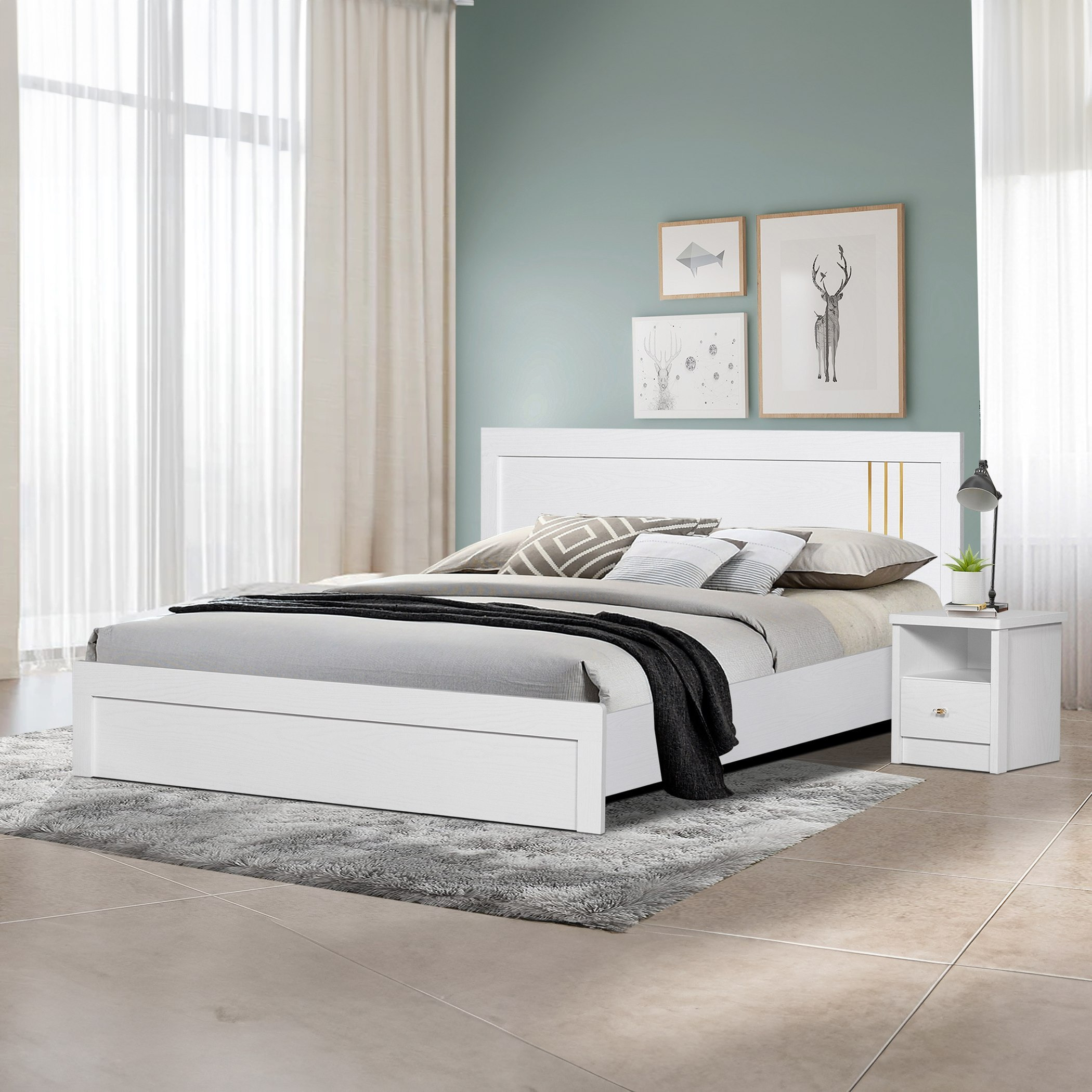 سرير كوين من كورنوال - 150x200 سم-hbxbedroom-bedsandbedsets-beds-queen-image-1