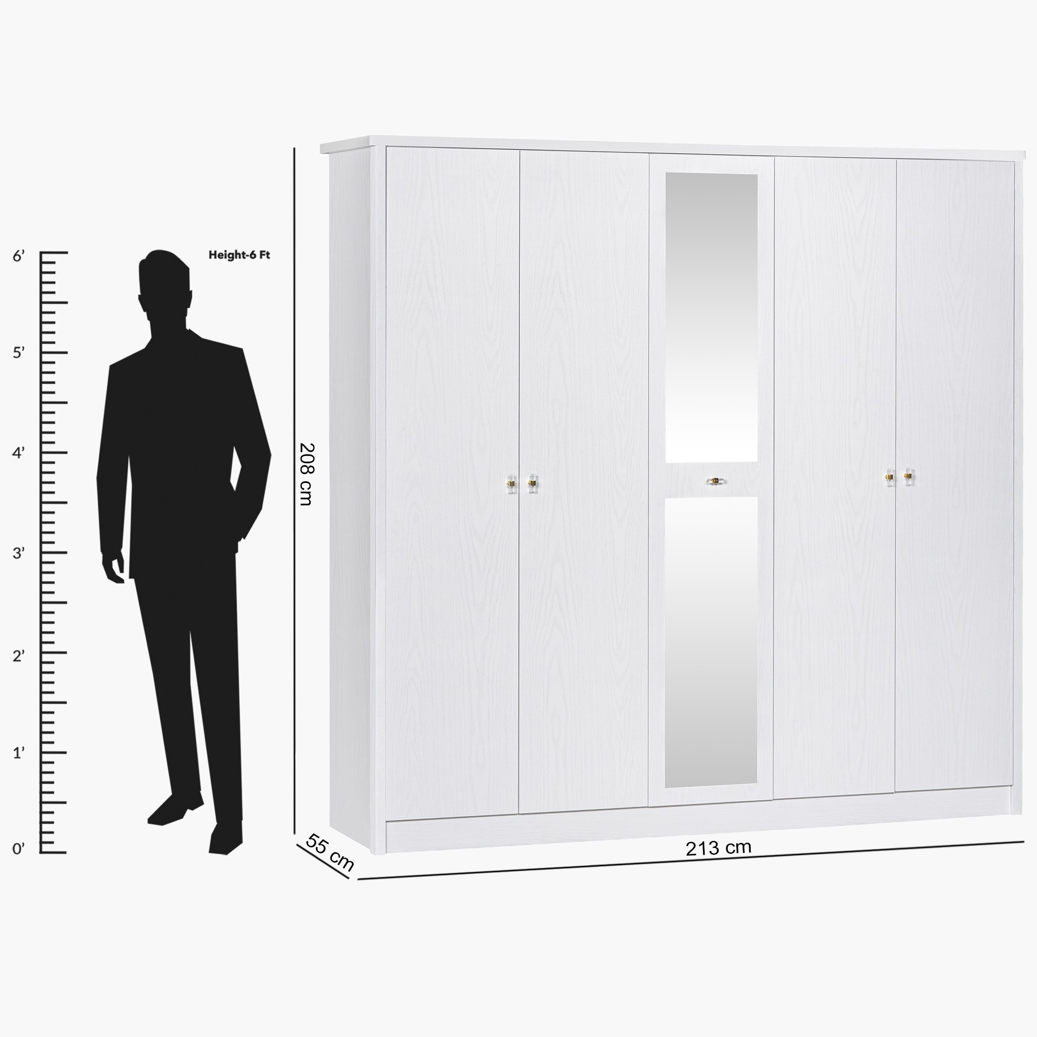 خزانة ملابس 5 أبواب من كورنوال-hbxfurniture-wardrobes-image-6