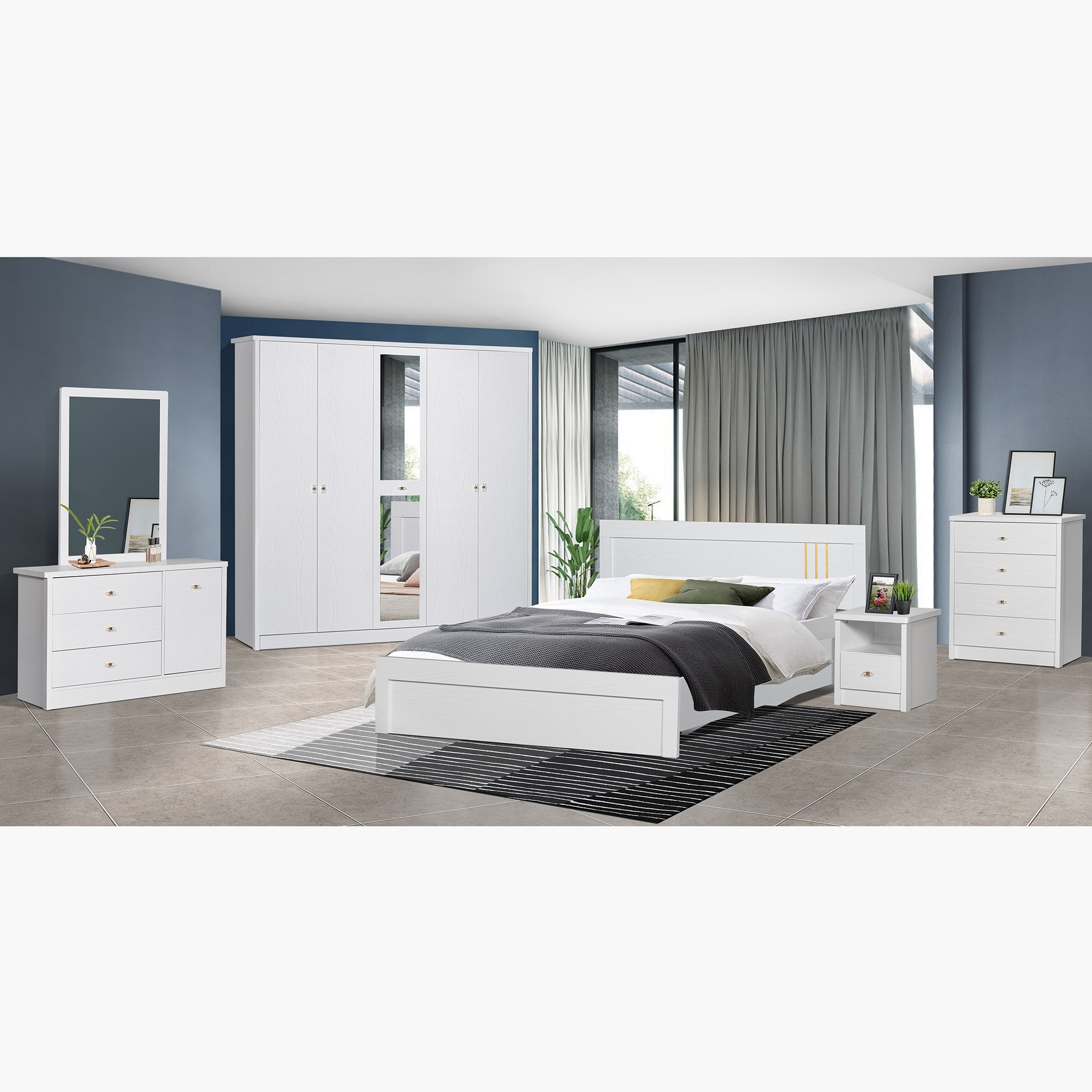 طاولة تزيين 3 أدراج وباب واحد دون مرآة من كورنوال-hbxfurniture-bedroom-dressersandmirrors-image-6