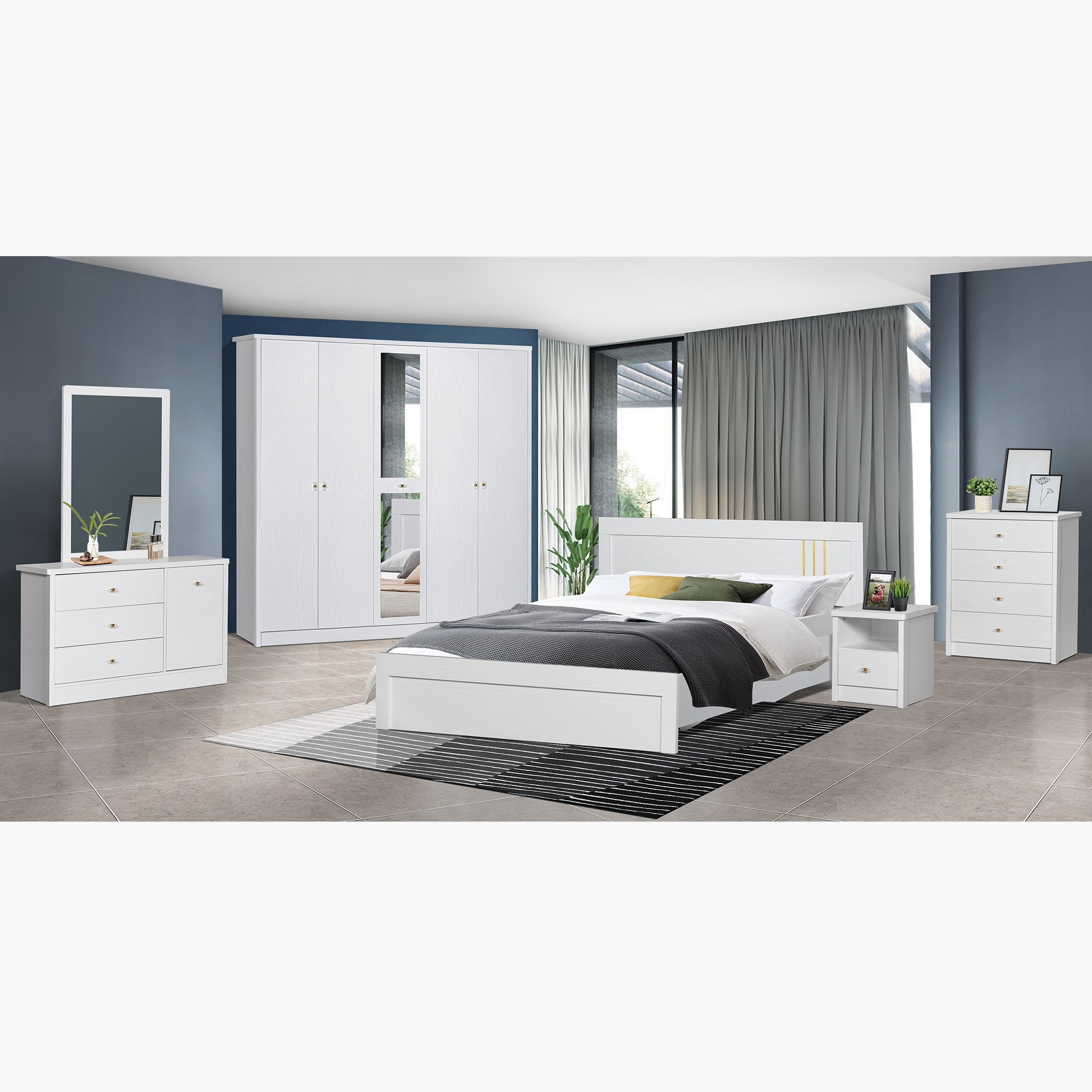 وحدة 4 أدراج من كورنوال-hbxfurniture-dressersandchests-chestofdrawers-image-5