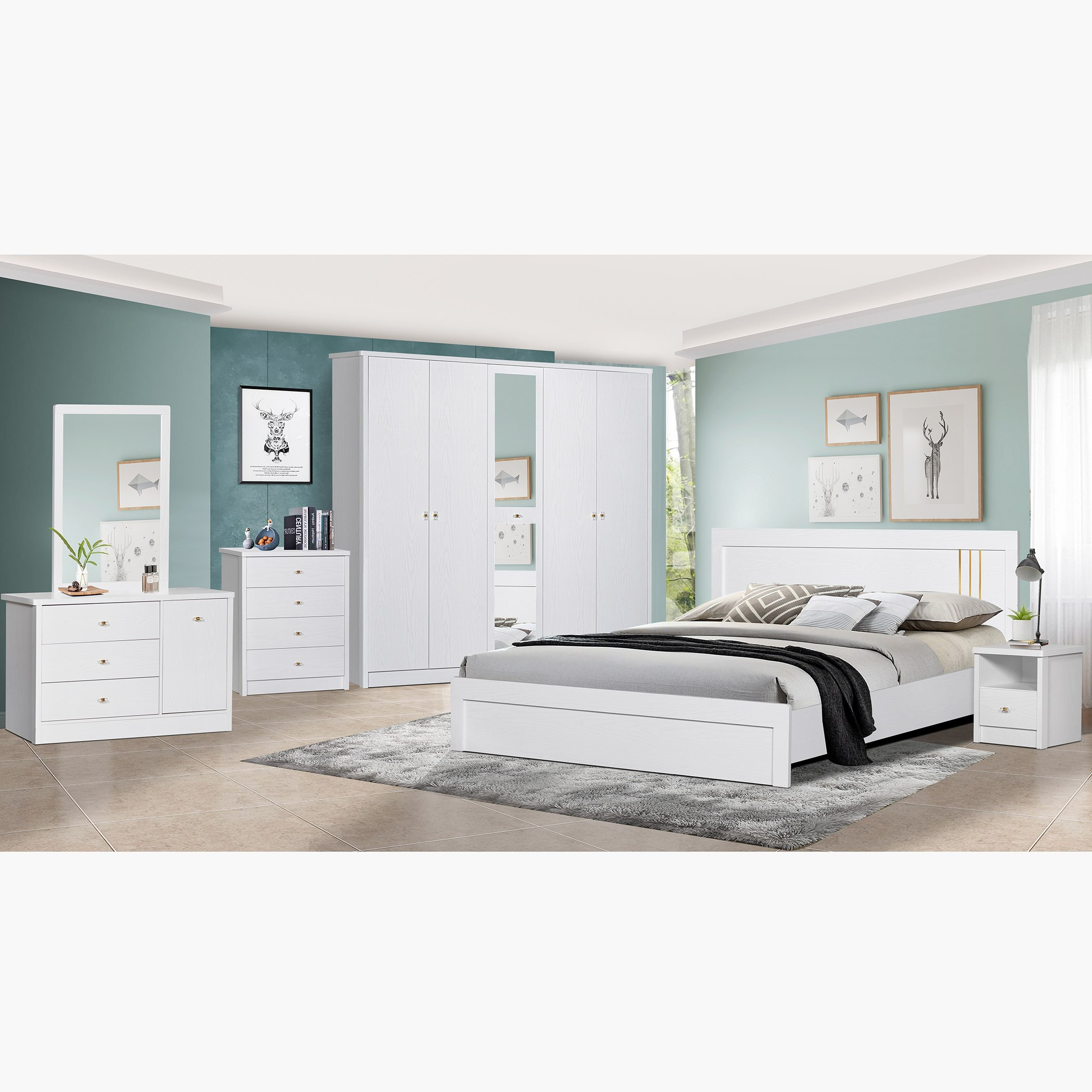 وحدة 4 أدراج من كورنوال-hbxfurniture-dressersandchests-chestofdrawers-image-6
