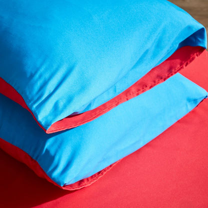 Vera Reversible Microfibre Pillow Cover - 50x75 cm-Pillows and Pillow Cases-image-2