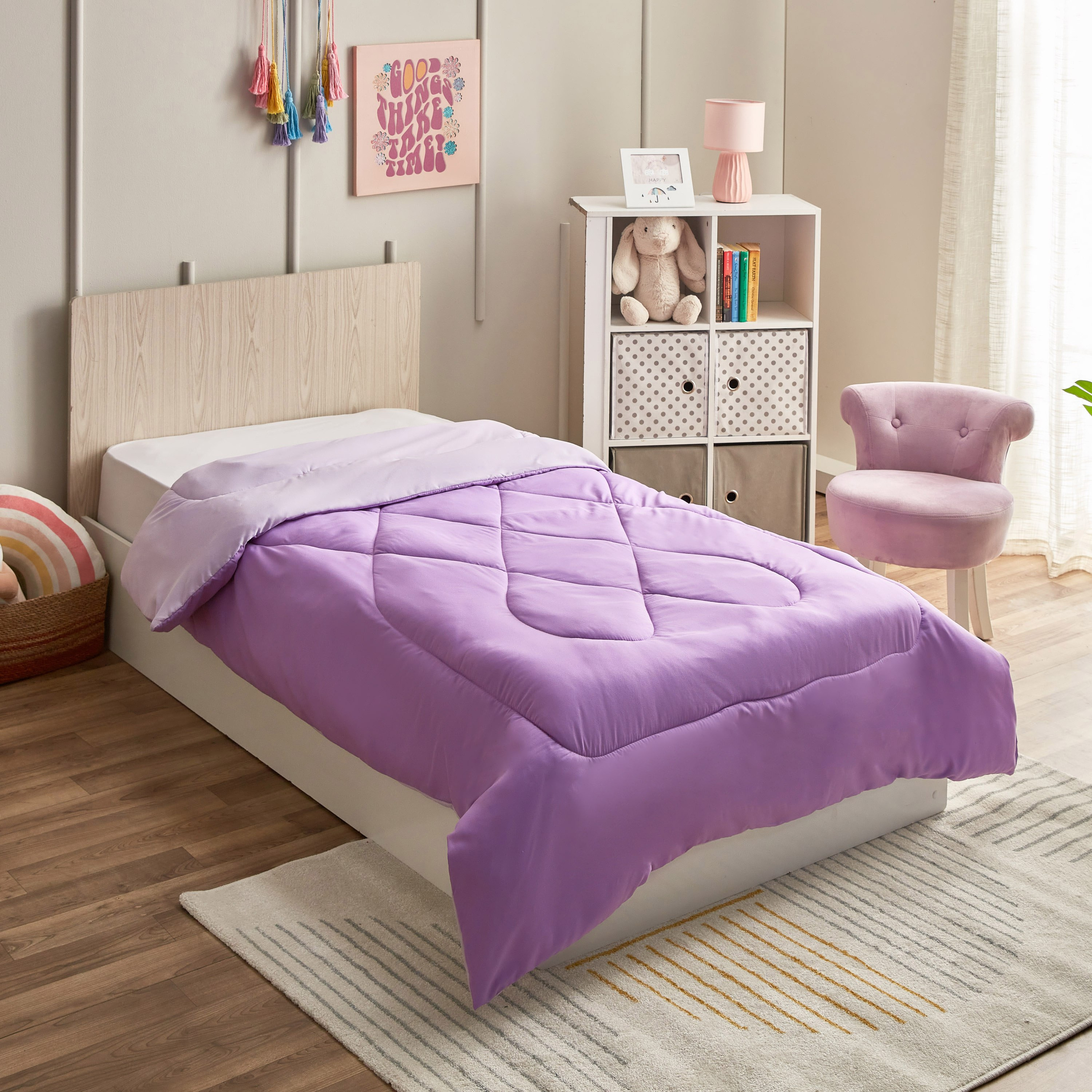لحاف فردي ألياف دقيقة قابل للاستخدام على الوجهين من فيرا - 220x135 سم-hbxhomeware-hbxkidsandyouth-image-2