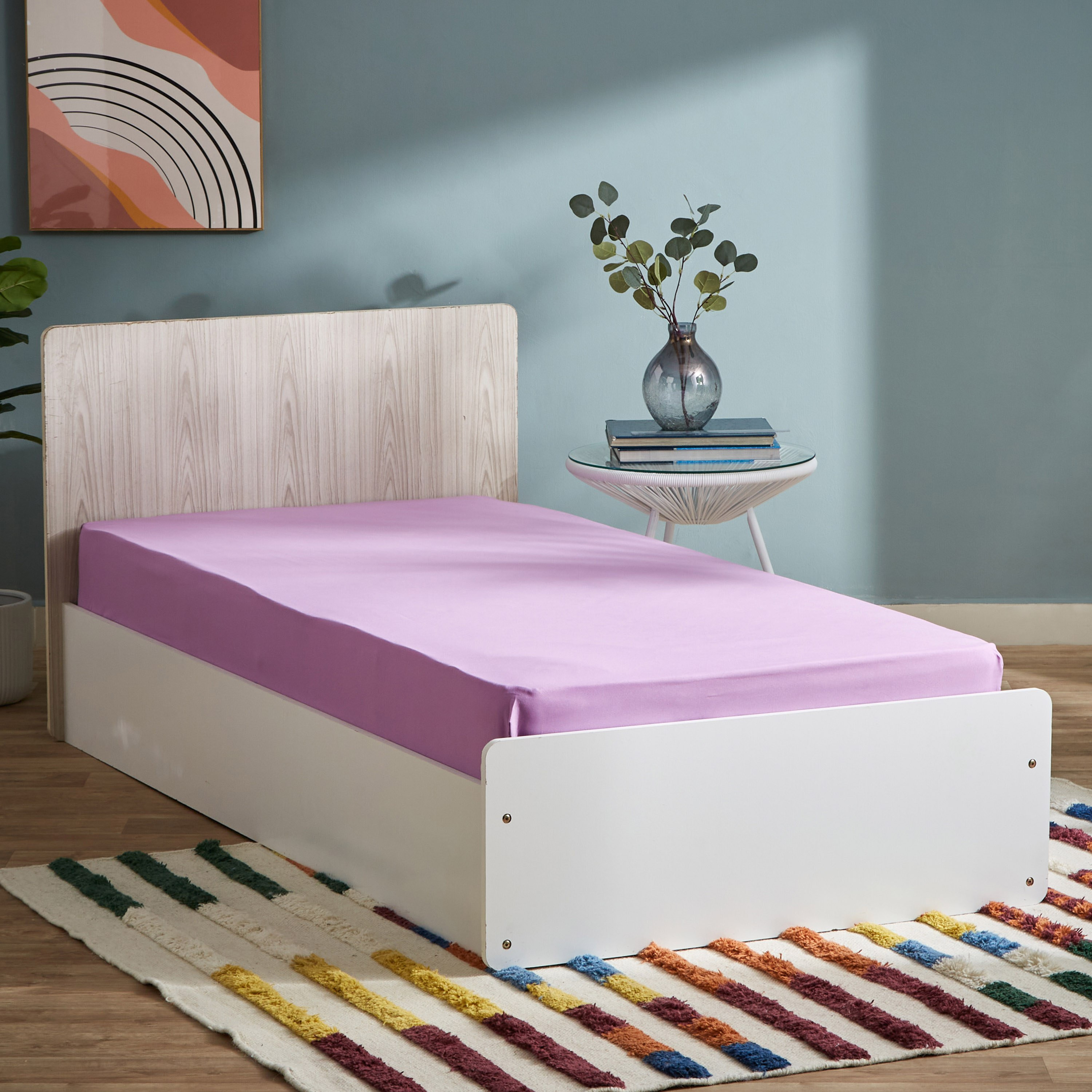 شرشف مطاطي فردي من الألياف الدقيقة من فيرا - 90x190+20 سم-hbxhomeware-hbxkidsandyouth-image-1