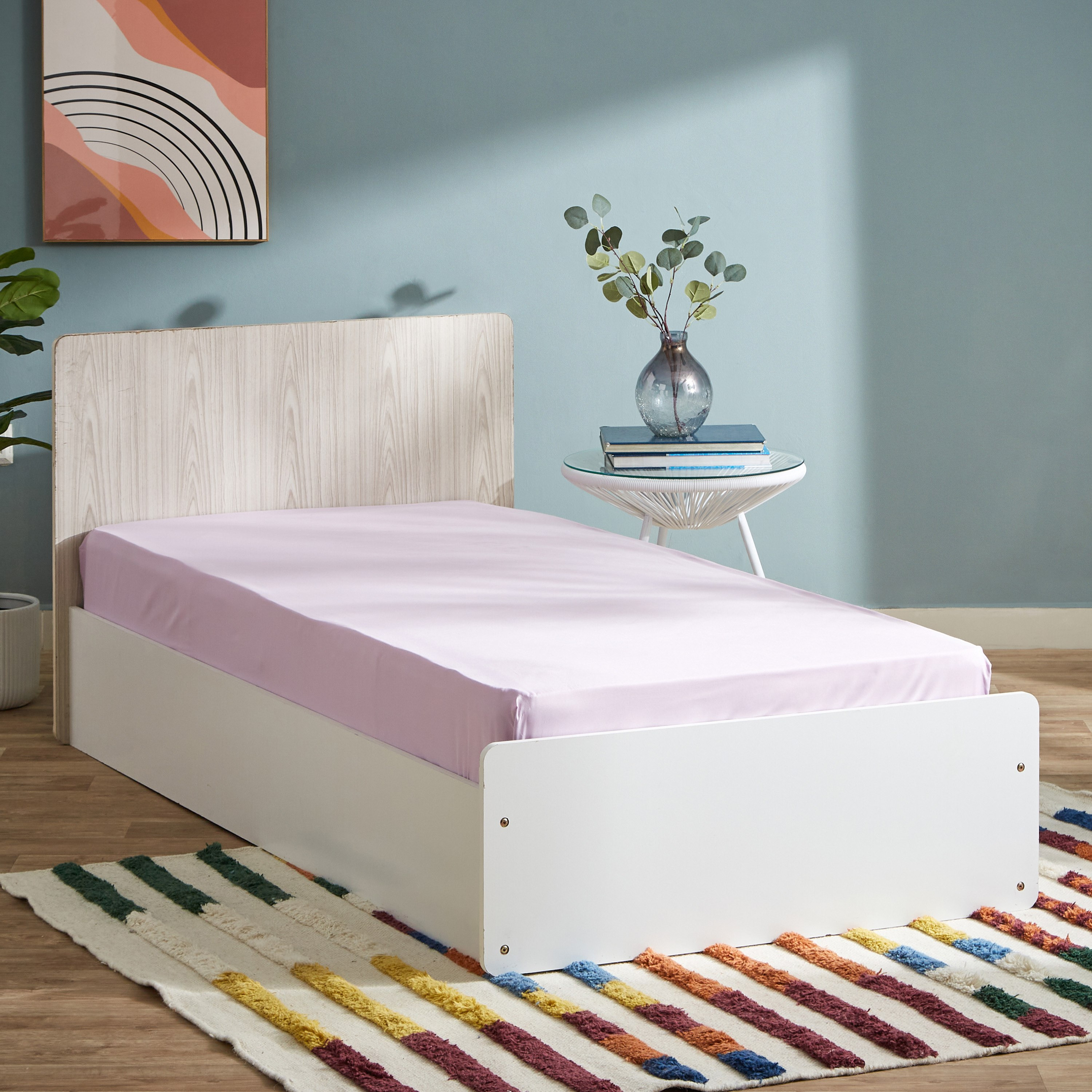 شرشف مطاطي فردي من الألياف الدقيقة من فيرا - 90x190+20 سم-hbxhomeware-hbxkidsandyouth-image-1