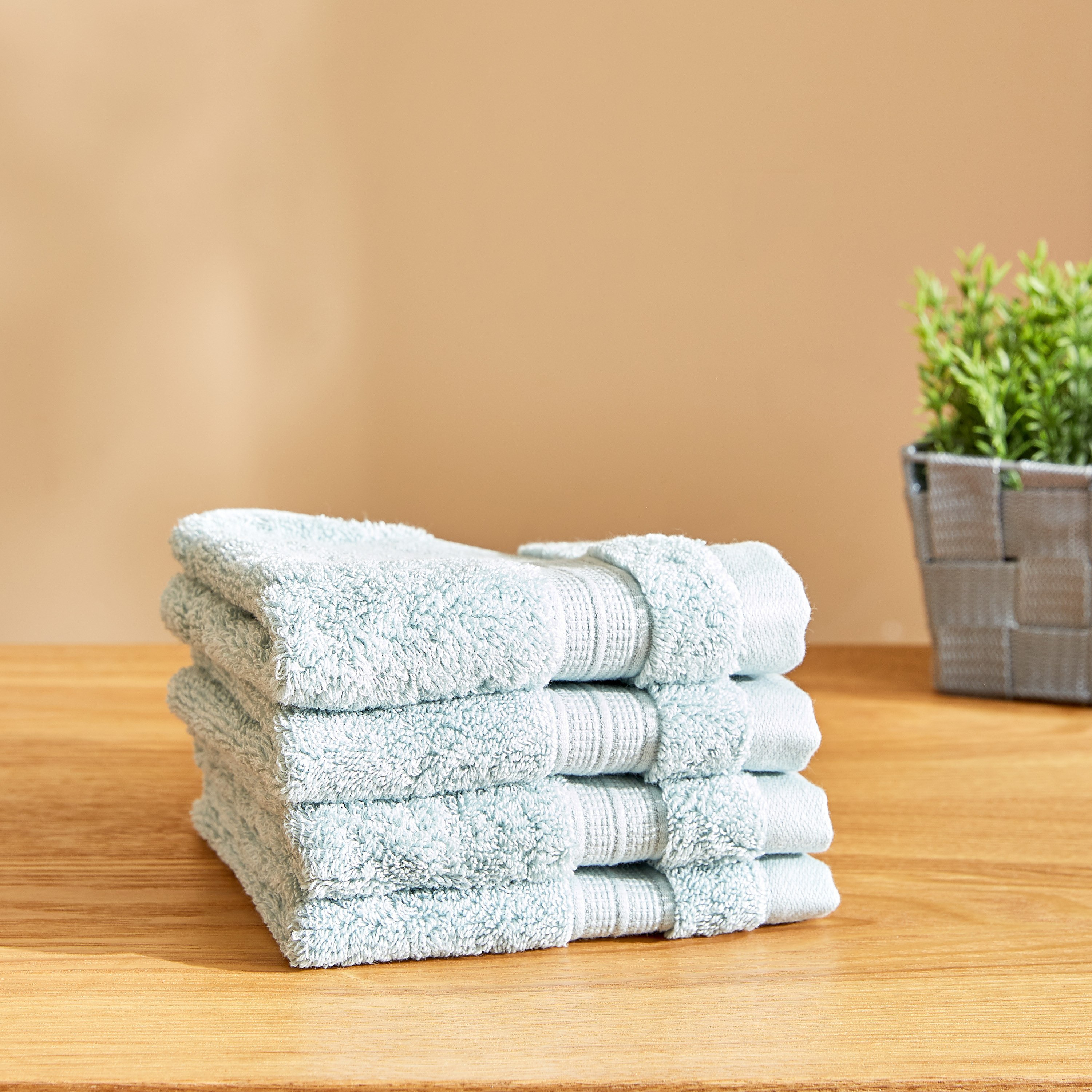 طقم مناشف وجه 4 قطع من إير ريتش - 30x30 سم-hbxbathroom-bathroomtextiles-image-1