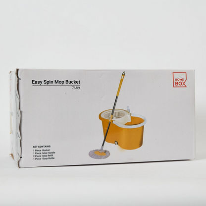 Easy Spin Mop Bucket with Wheels - 7 L-Cleaning Accessories-image-8