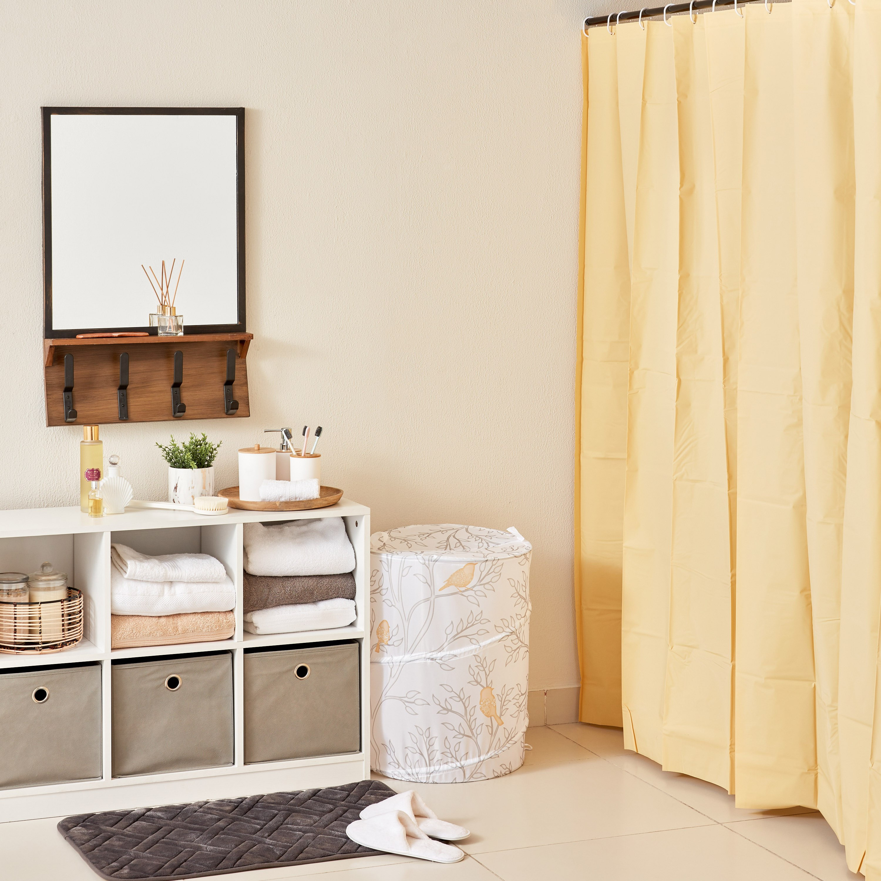 ستارة استحمام سادة مع 16 خطاف من لينوكس - 180x240 سم-PROMO_HB_AE_B1G1_250925-image-4