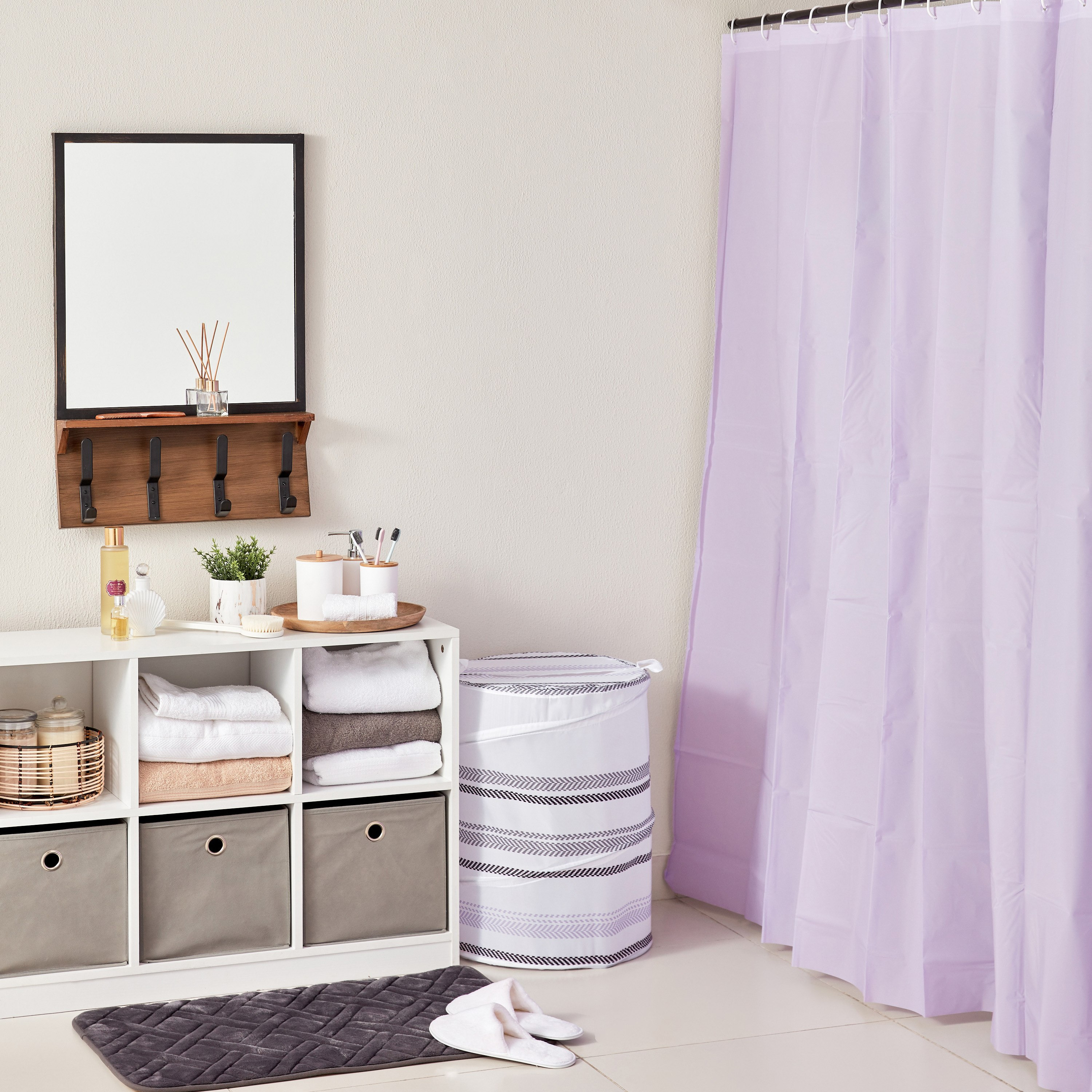 ستارة استحمام سادة مع 16 خطاف من نيكسوس - 180x240 سم-PROMO_HB_AE_B1G1_250925-image-4