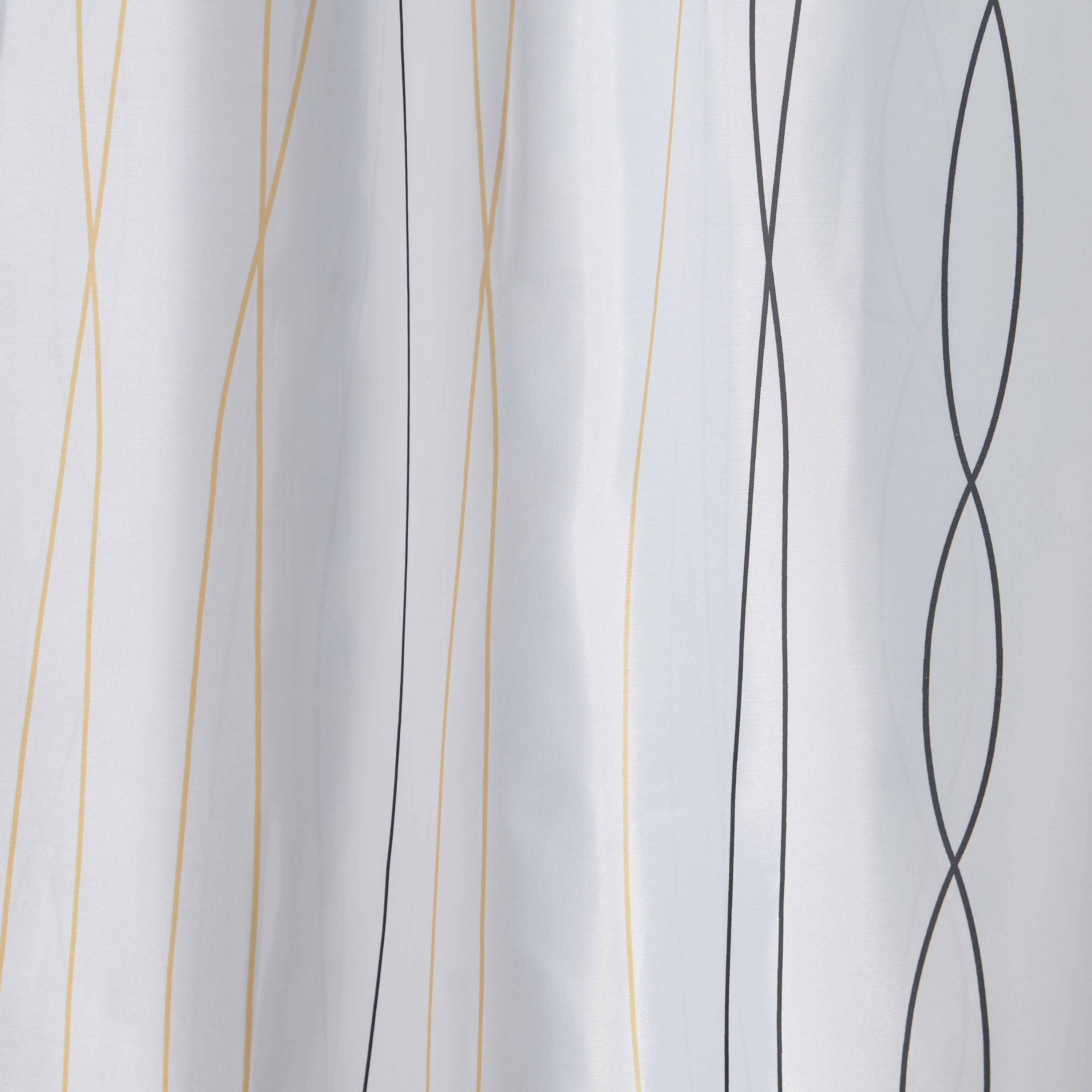 ستارة استحمام بوليستر مع 12 خطاف من لينوكس - 180x180 سم-hbxhomeware-hbxbathroom-image-3