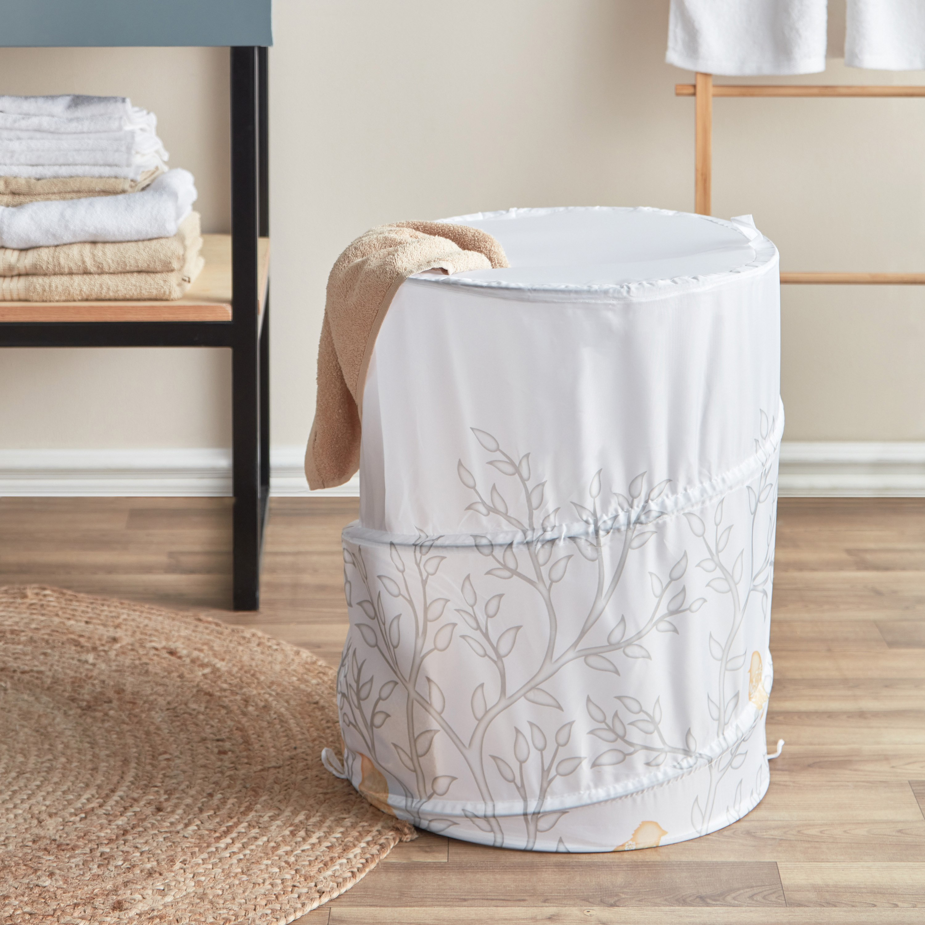 سلة غسيل بطبعات من لينوكس - 42x55 سم-hbxbathroom-bathroomstorage-laundryhampers-image-1