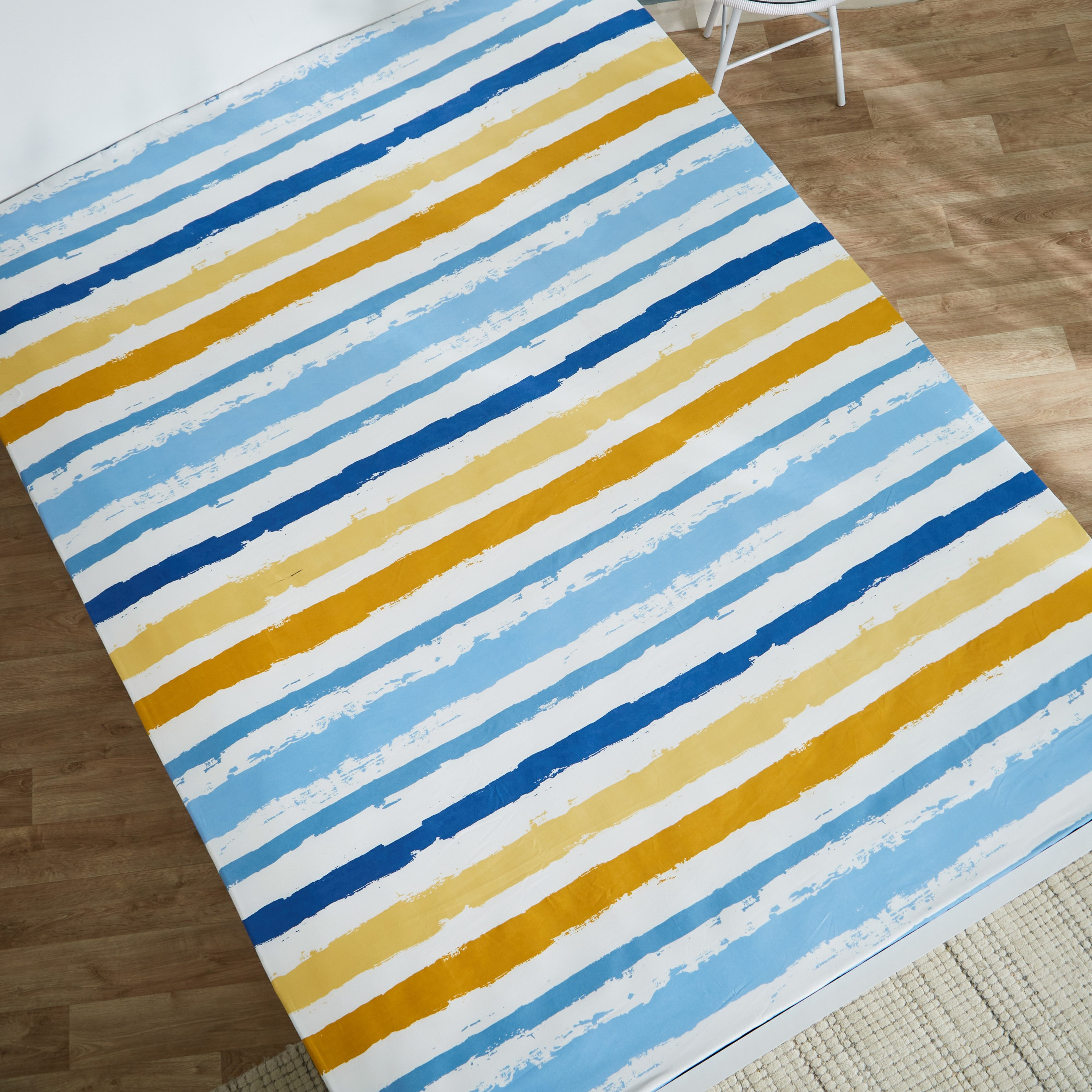 Ontario Brushed Strock King Fitted Sheet - 180x200+20 cm-hbxhomeware-hbxbedroom-image-2