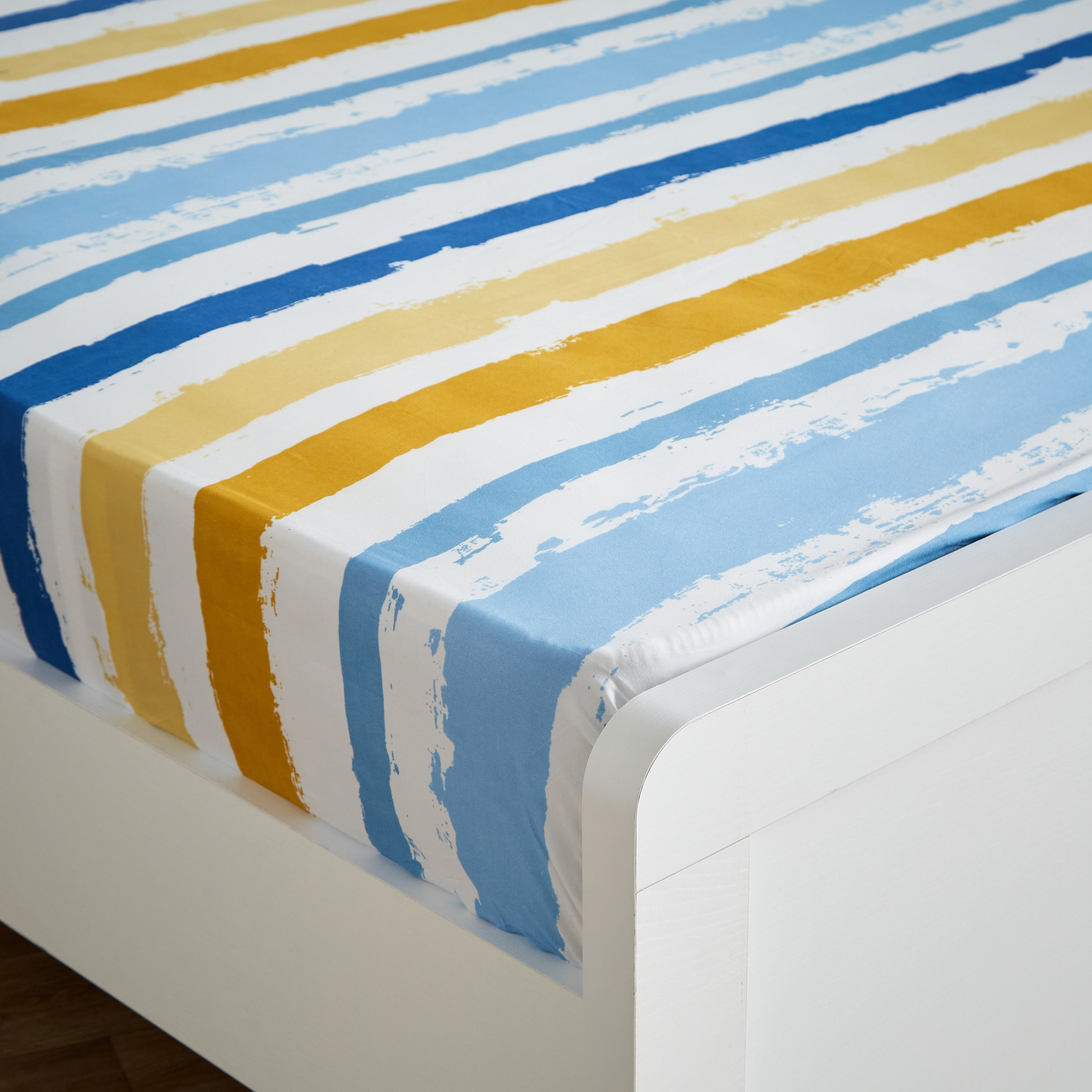 Ontario Brushed Strock King Fitted Sheet - 180x200+20 cm-hbxhomeware-hbxbedroom-image-3