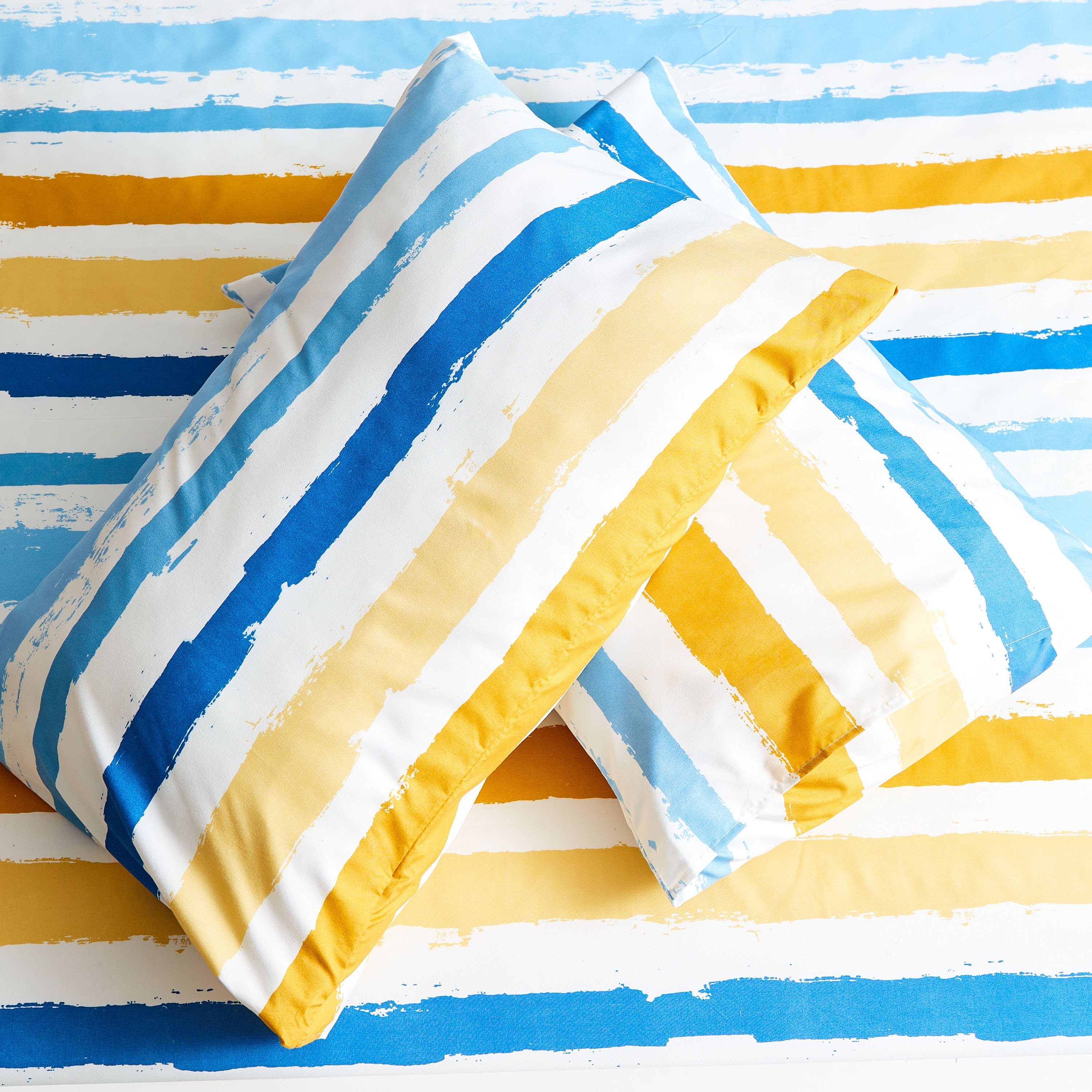 طقم شرشف مسطّح كينج 3 قطع من أونتاريو براشد ستروك - 240x240 سم-hbxhomeware-hbxbedroom-image-7