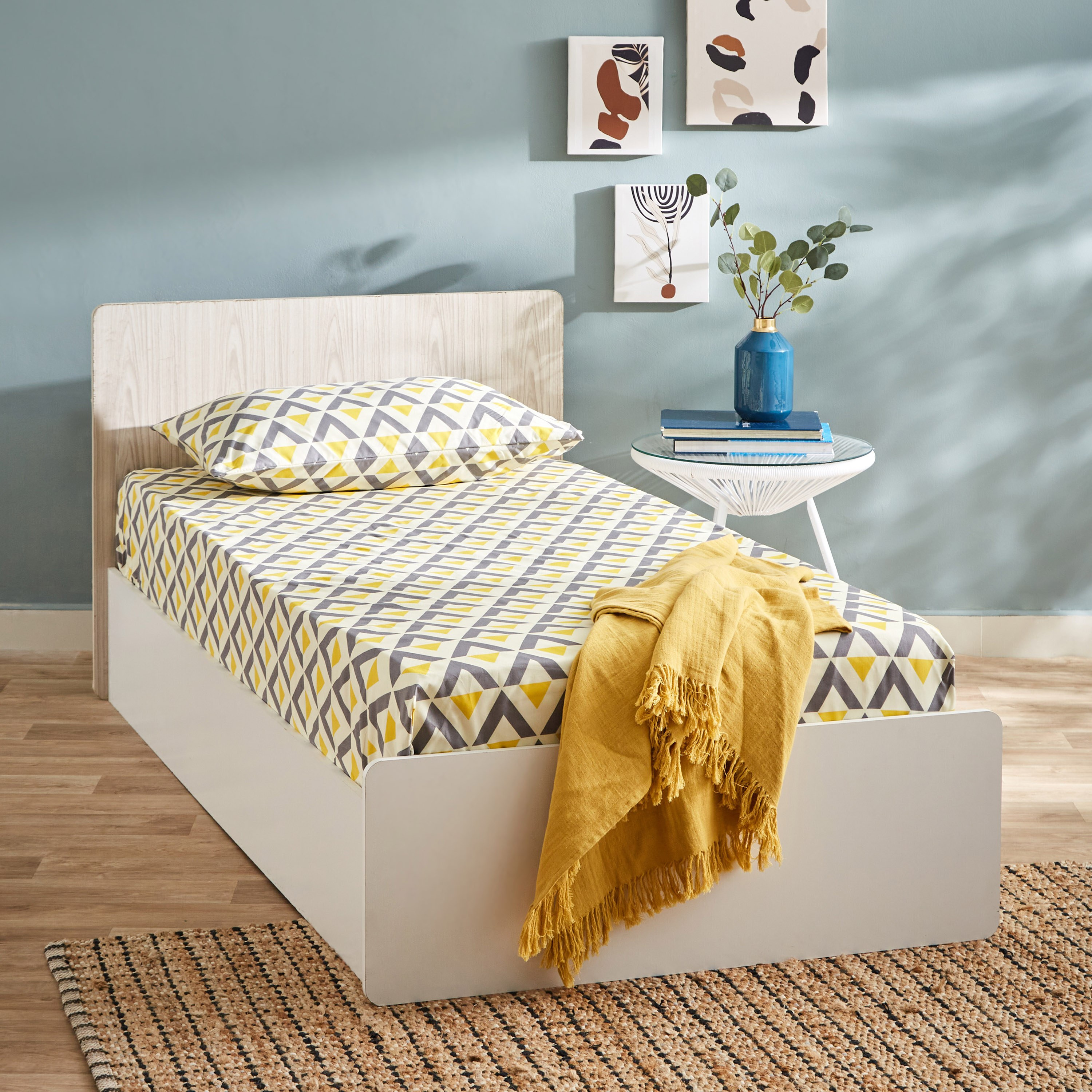 شرشف سرير مطاطي فردي من أونتاريو أزتيك - 90×200+20 سم-hbxhomeware-hbxbedroom-image-6