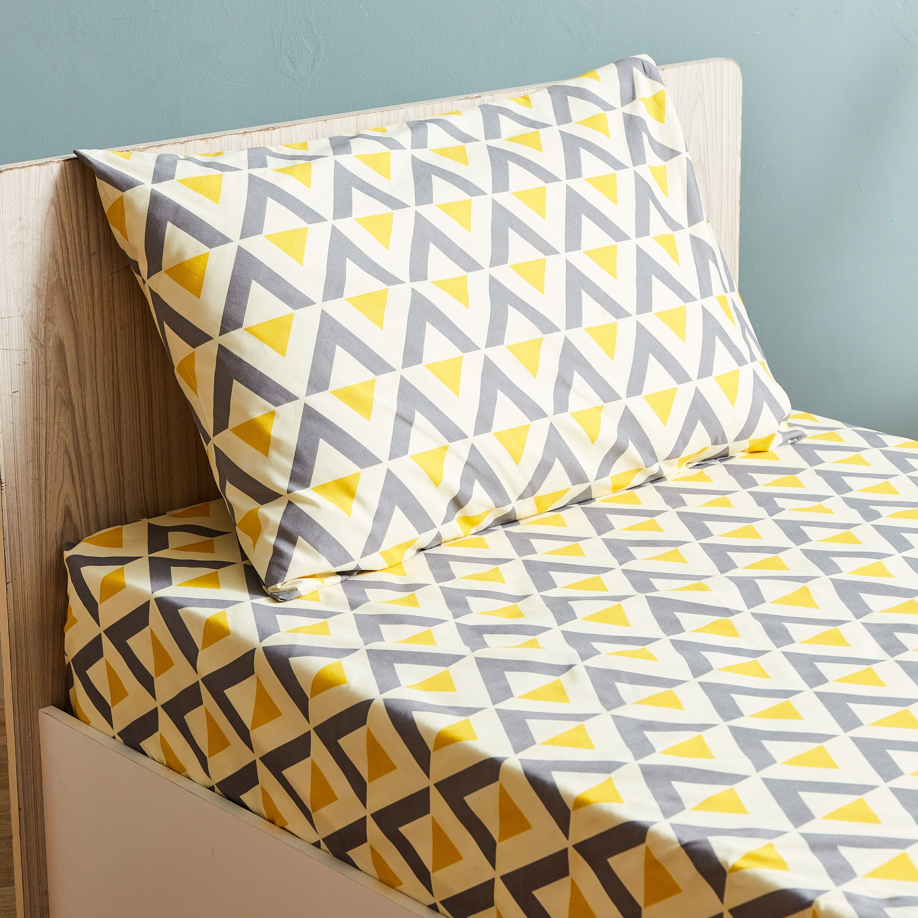 طقم شرشف سرير مسّطح فردي من أونتاريو أزتيك - 140×240 سم-hbxhomeware-bedding-flatsheets-image-3