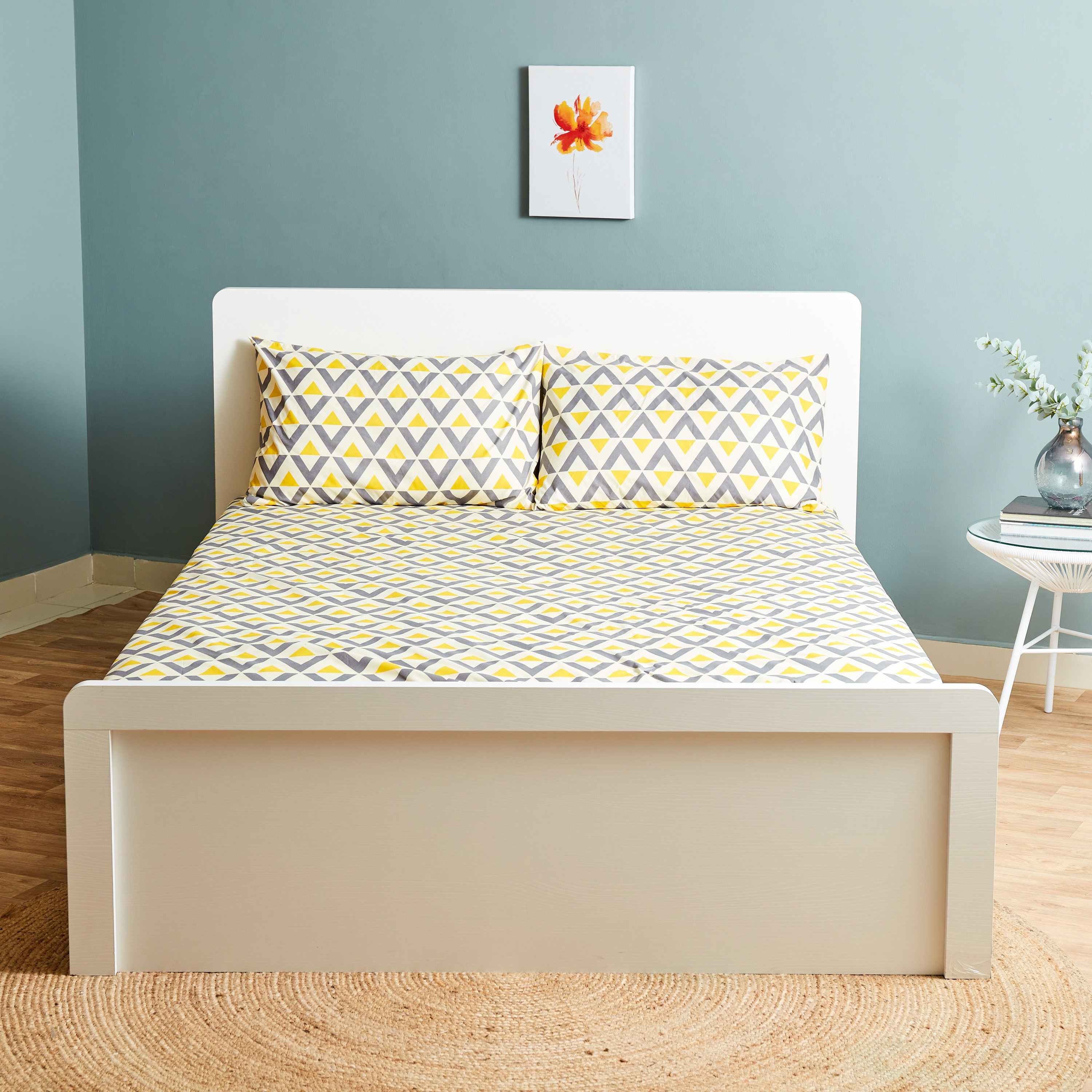 طقم شرشف مسطّح كينج 3 قطع من أونتاريو أزتيك - 240x240 سم-hbxhomeware-hbxbedroom-image-2