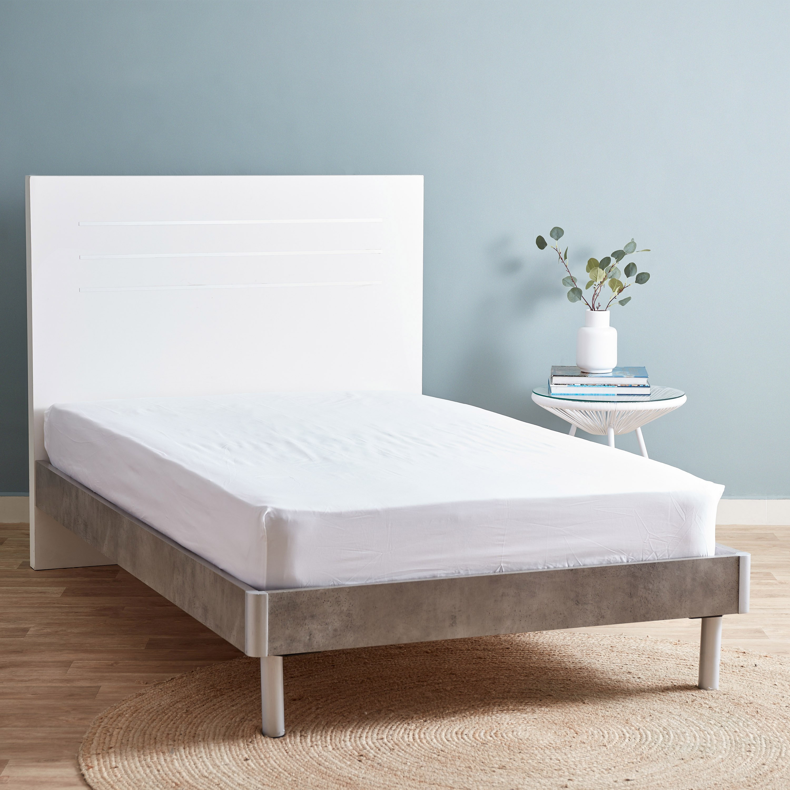 Eco Rich iN-Hance Treated Twin Fitted Sheet - 120x200+33 cm-hbxhomeware-hbxbedroom-image-1