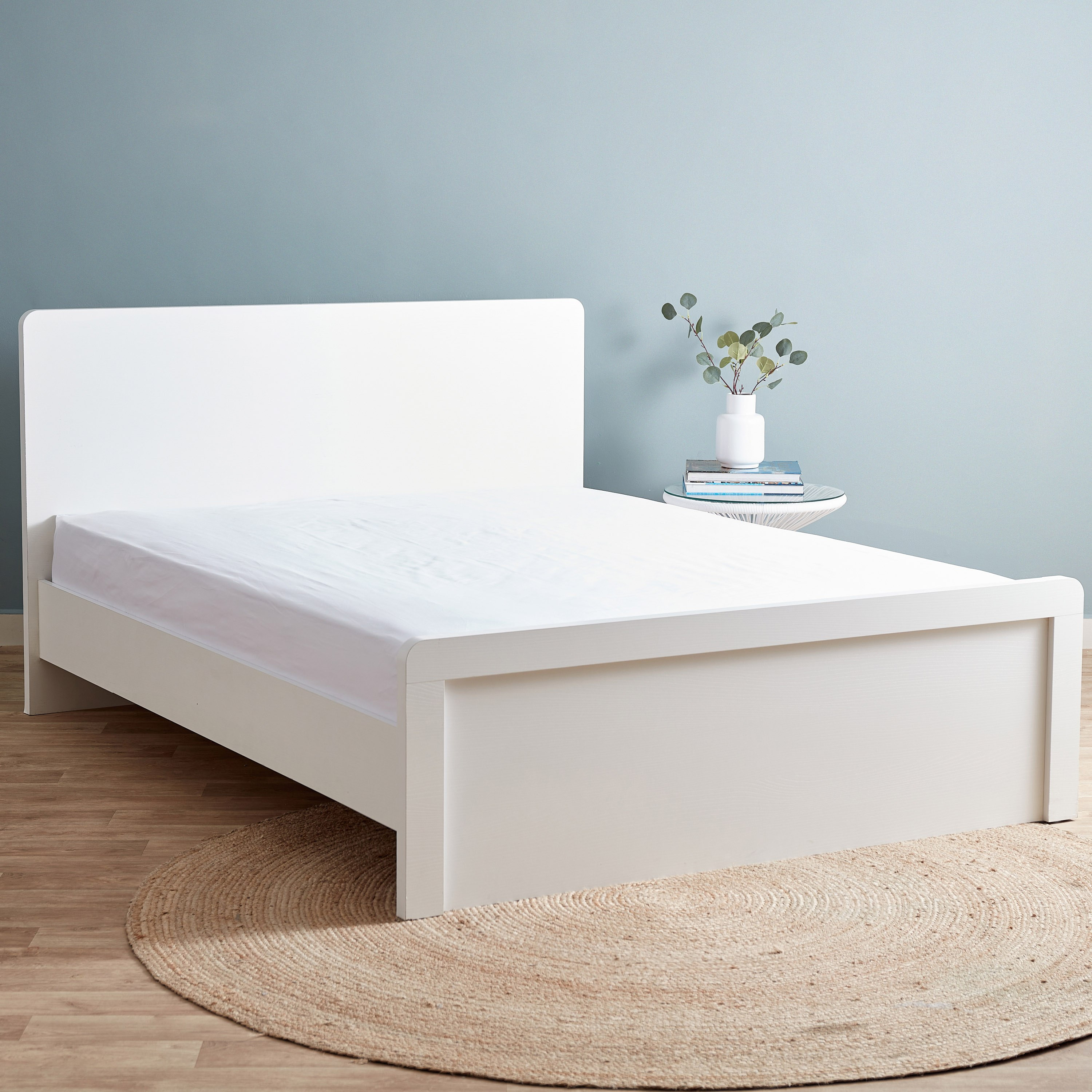 شرشف مطاطي كوين معالج من إيكو ريتش -150x200+33 سم-hbxhomeware-bedding-fittedsheets-image-1