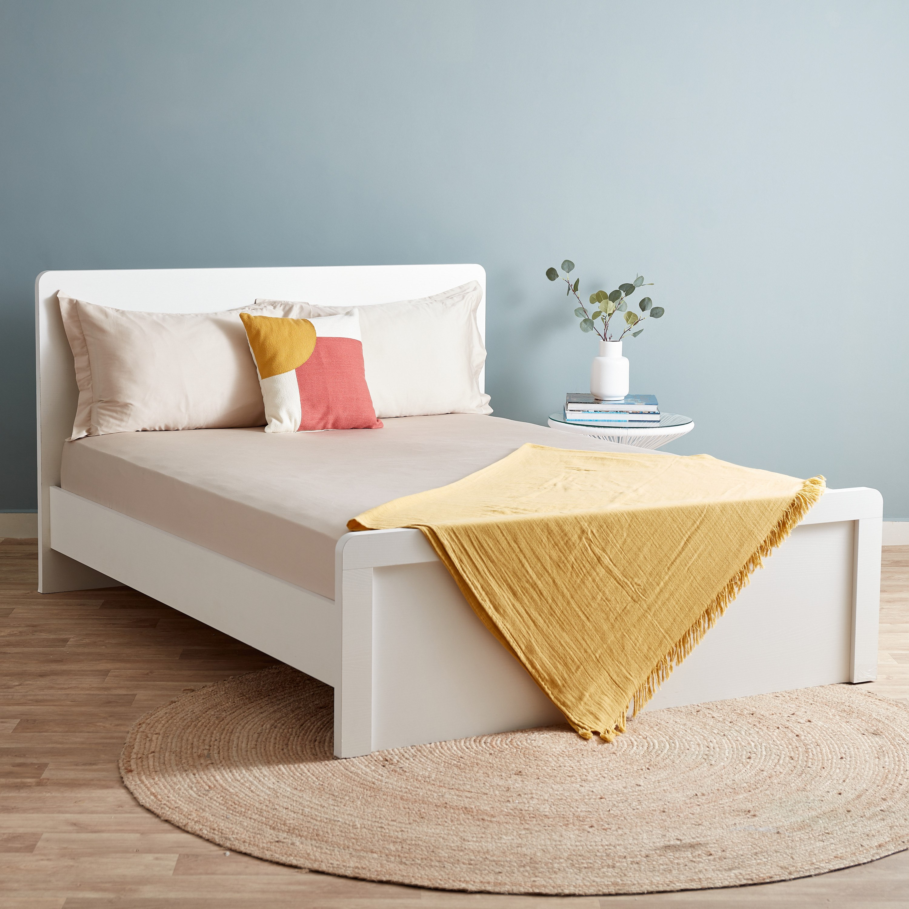 شرشف مطاطي كوين معالج من إيكو ريتش - 150x200+33 سم-hbxhomeware-hbxbedroom-image-7