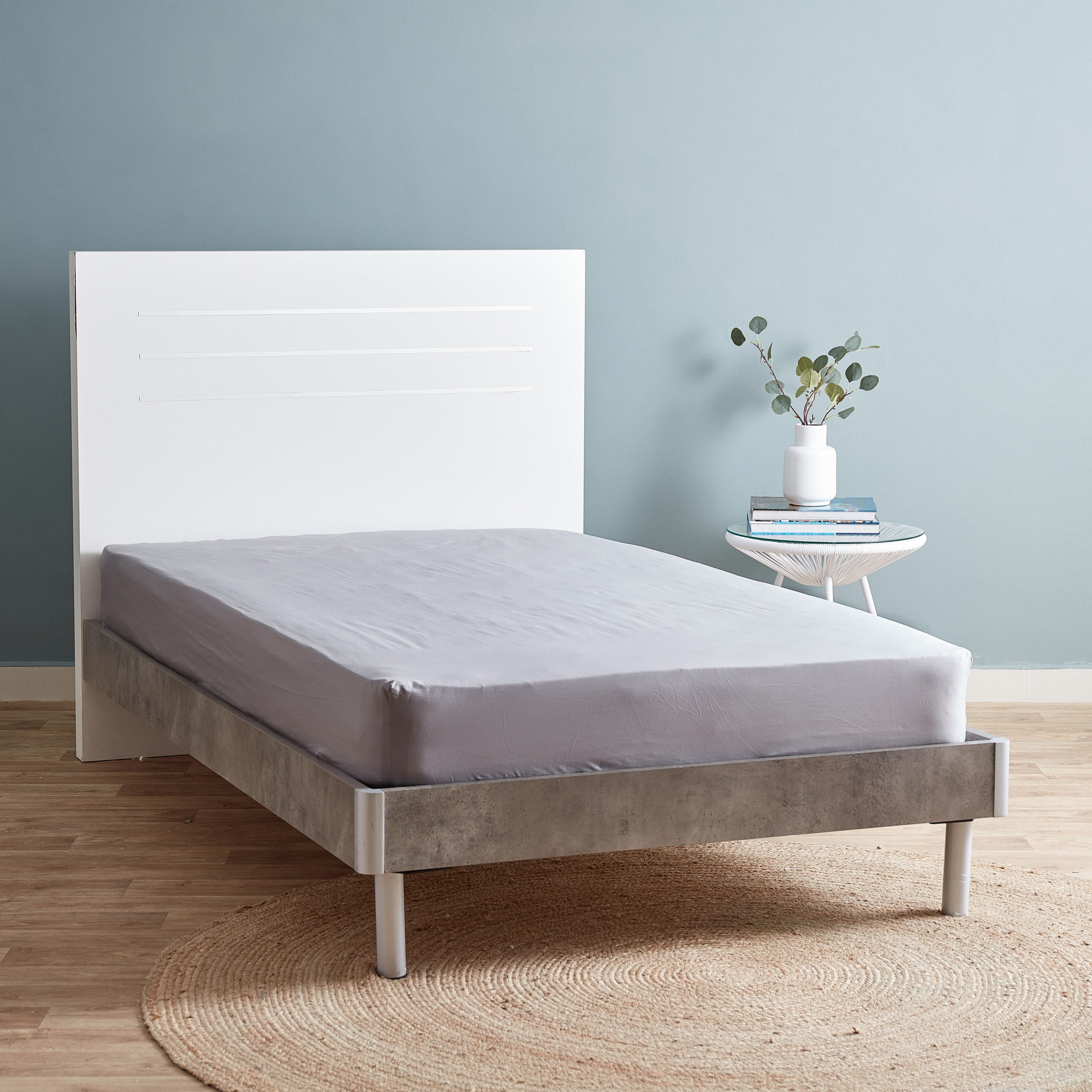 Eco Rich iN-Hance Treated Twin Fitted Sheet - 120x200+33 cm-hbxhomeware-hbxbedroom-image-1