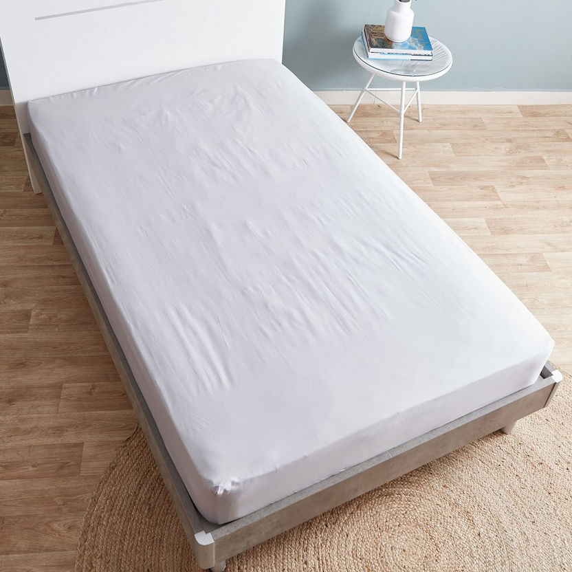 Eco Rich iN-Hance Treated Twin Fitted Sheet - 120x200+33 cm-Sheets and Pillow Covers-image-2