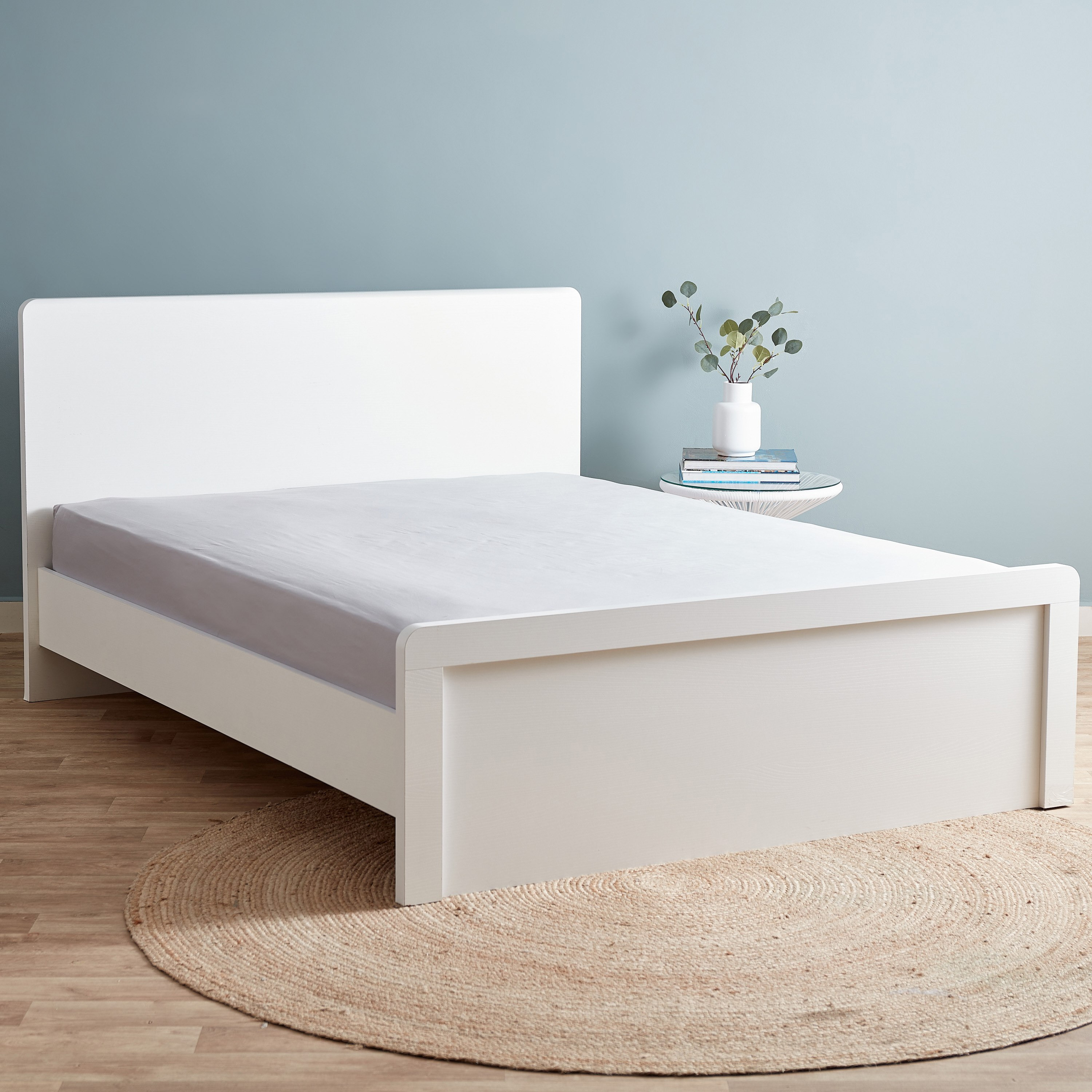 شرشف مطاطي كوين معالج من إيكو ريتش - 150x200+33 سم-hbxhomeware-hbxbedroom-image-1