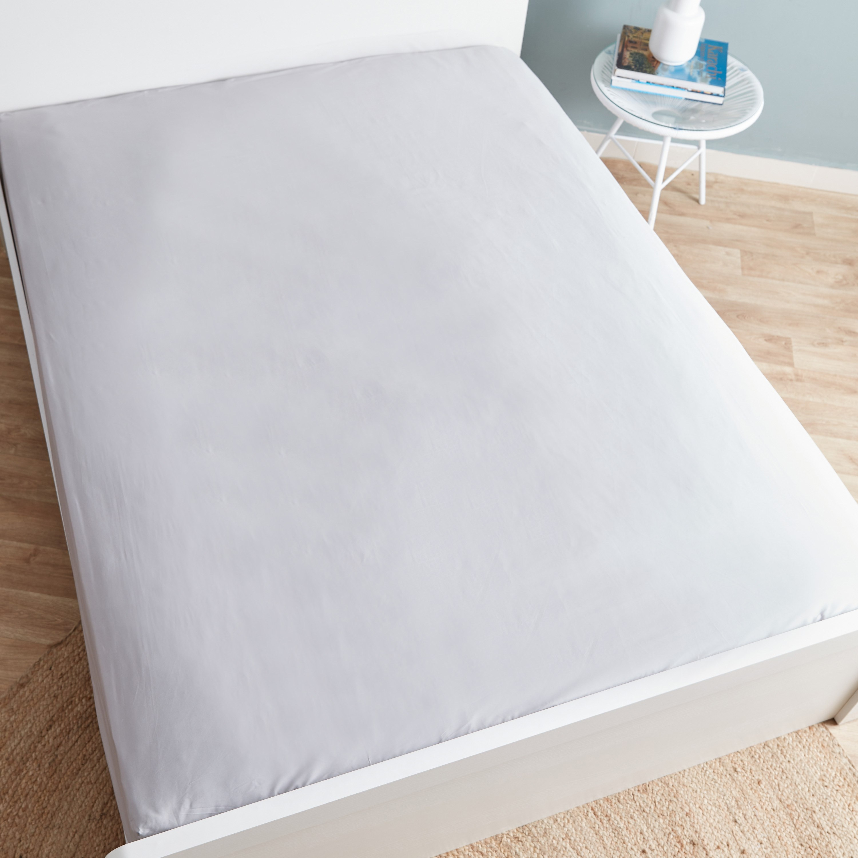 شرشف مطاطي كوين معالج من إيكو ريتش - 150x200+33 سم-hbxhomeware-hbxbedroom-image-3