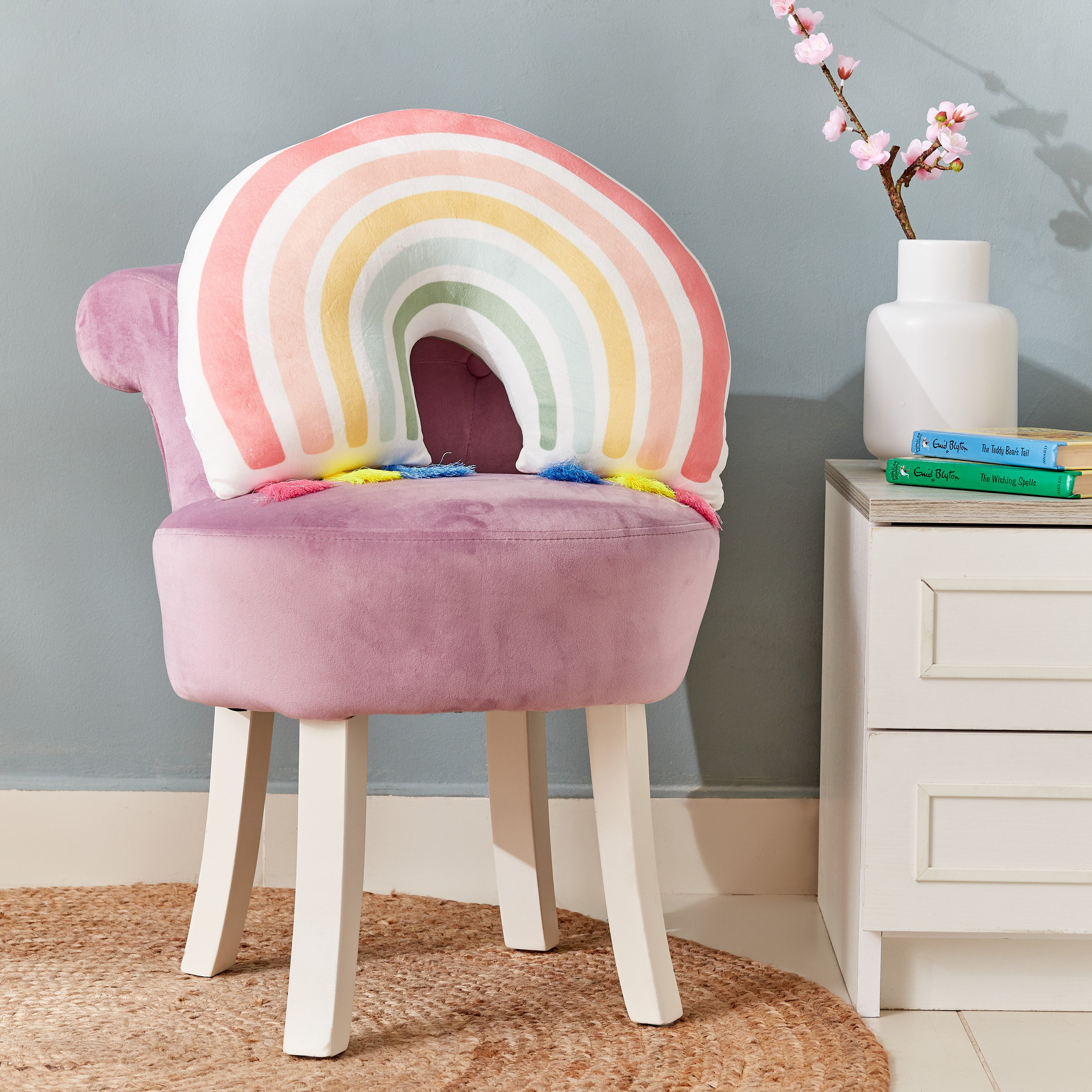 وسادة ملوّنة بشكل قوس قزح من سينتور - 48x33 سم-hbxhomeware-hbxkidsandyouth-image-1