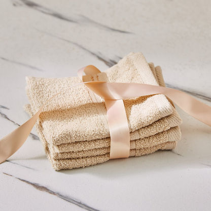 Essential Carded 4-Piece Face Towel Set - 30x30 cms