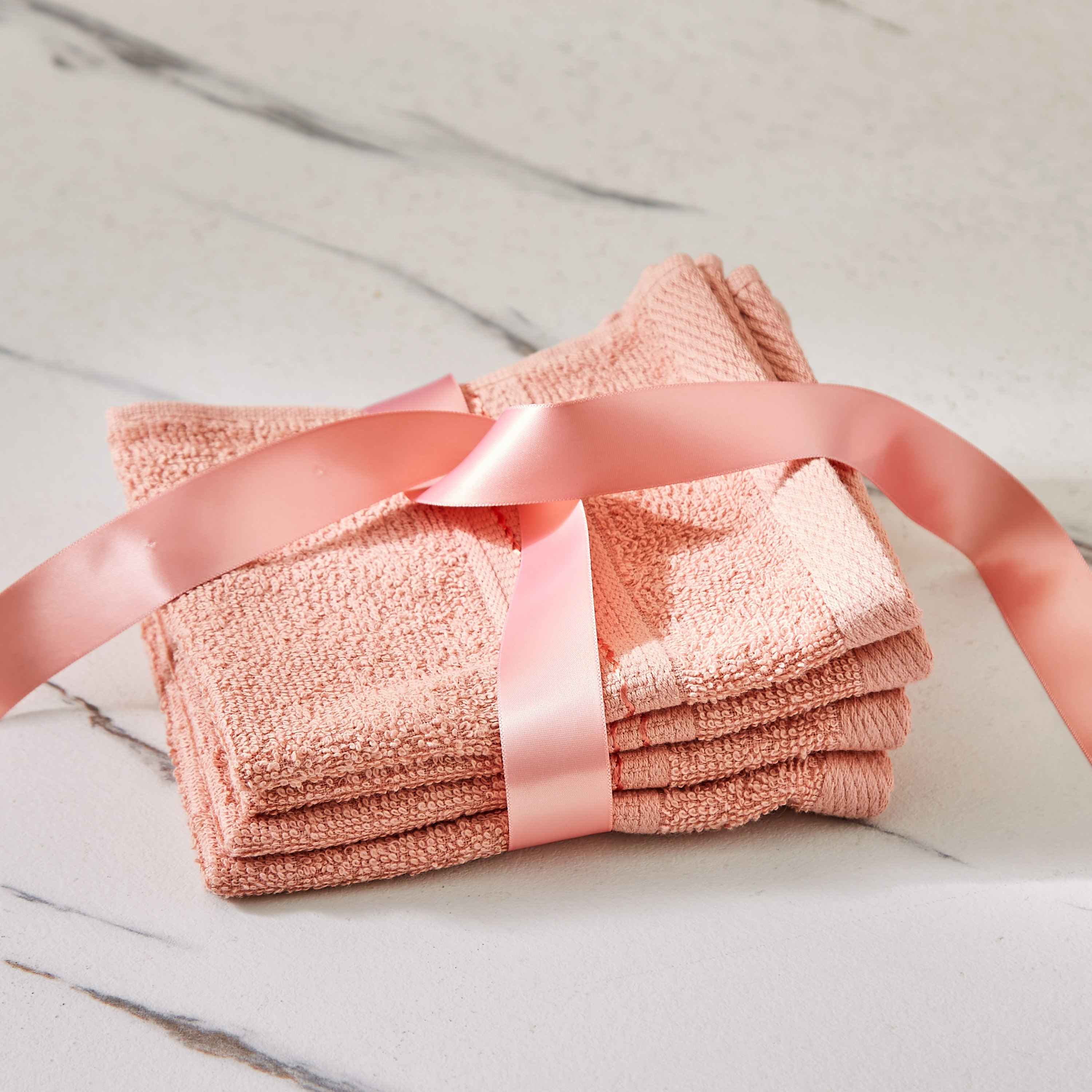 طقم مناشف وجه ممشطة 4 قطع من إسينشيال - 30x30 سم-hbxbathroom-bathroomtextiles-image-1