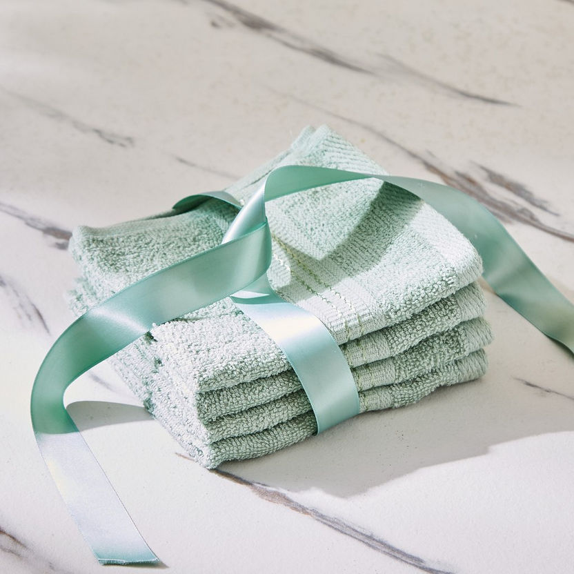 Essential Carded 4-Piece Face Towel Set - 30x30 cm-Bathroom Textiles-image-0