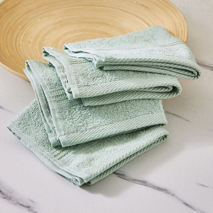 Essential Carded 4-Piece Face Towel Set - 30x30 cm-Bathroom Textiles-image-1