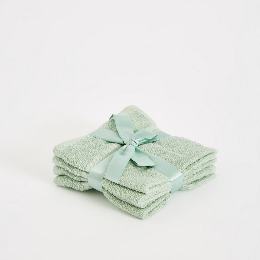 Essential Carded 4-Piece Face Towel Set - 30x30 cm-Bathroom Textiles-image-4