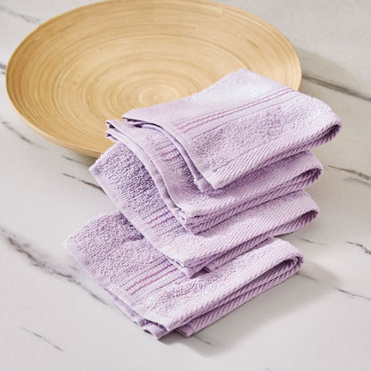 Essential Carded 4-Piece Face Towel Set - 30x30 cms