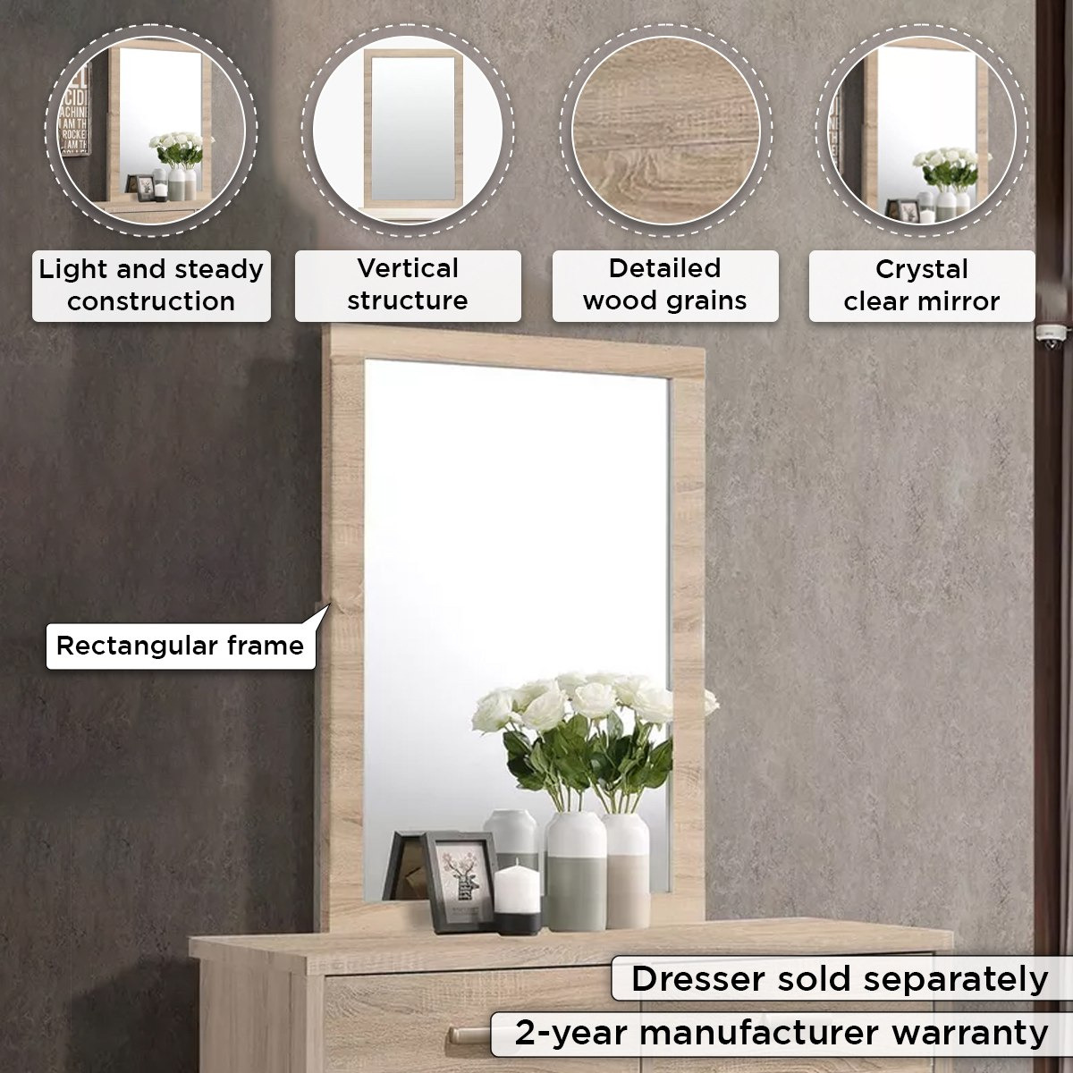 مرآة دون طاولة تزيين من كوبر-hbxfurniture-bedroom-dressersandmirrors-image-4