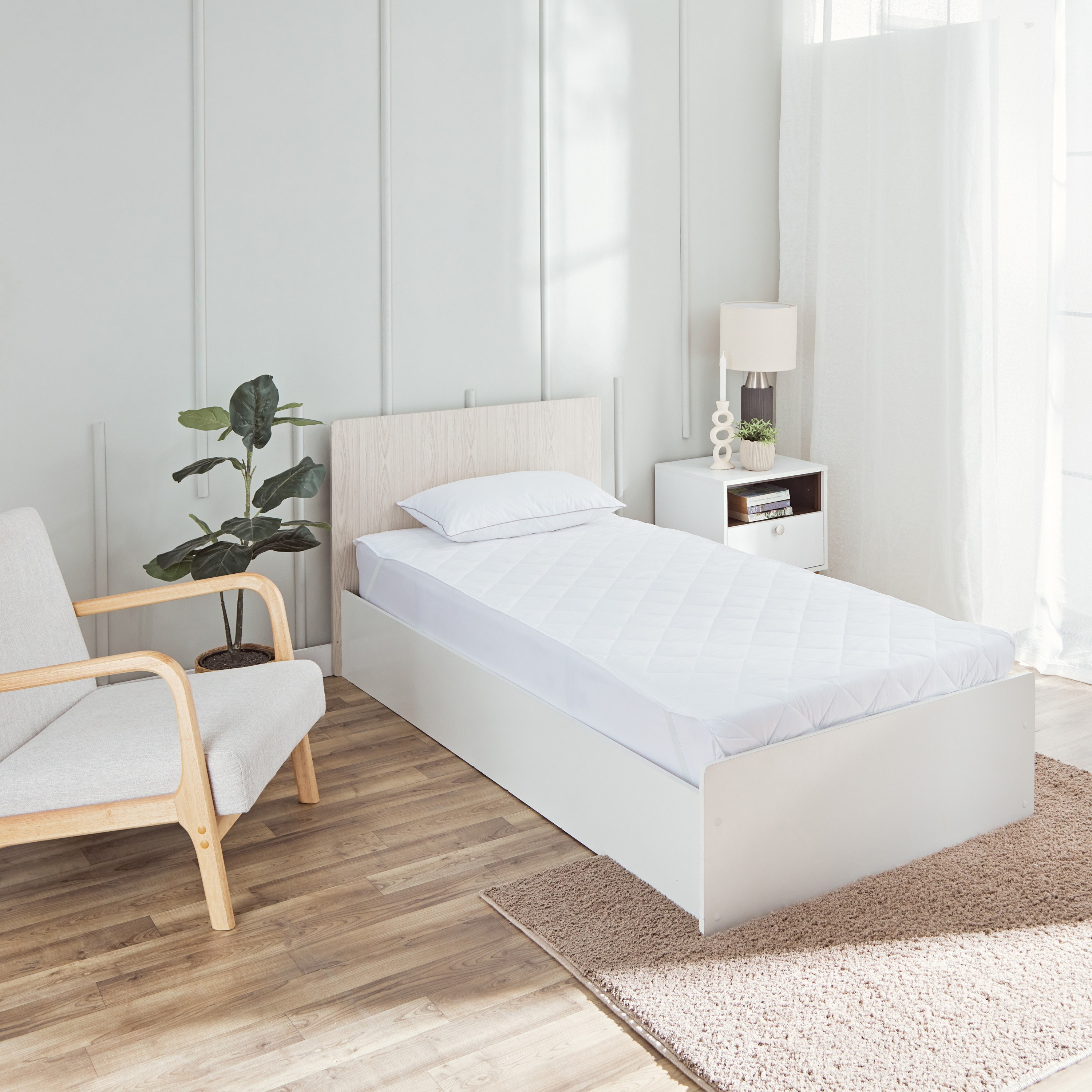 Hilton Microfiber Single Mattress Protector - 90x200 cm-PROMO_HB_AE_B1G1_250925-image-6