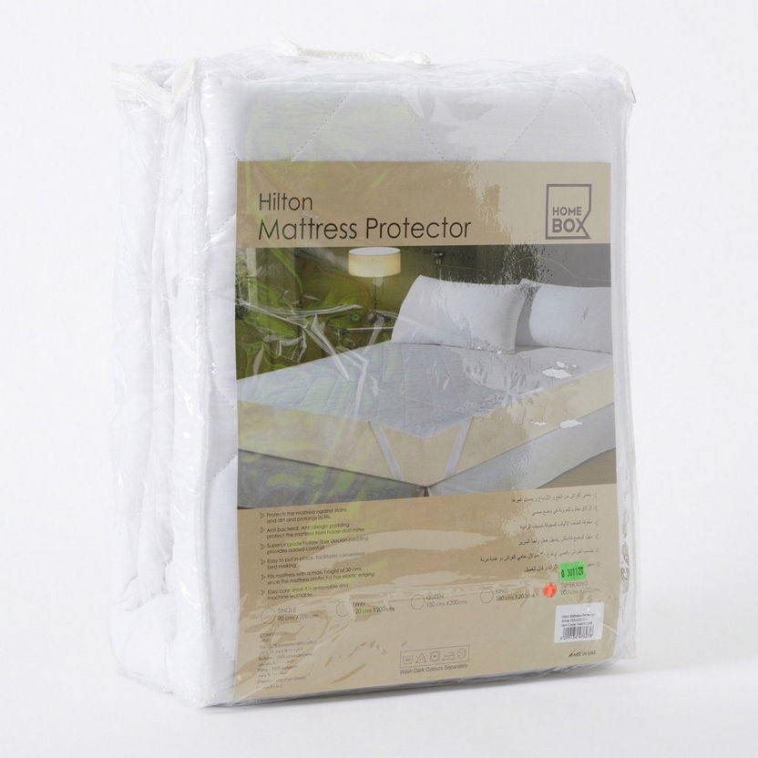Hilton Microfiber Super King Mattress Protector - 200x200 cm-Protectors and Toppers-image-5