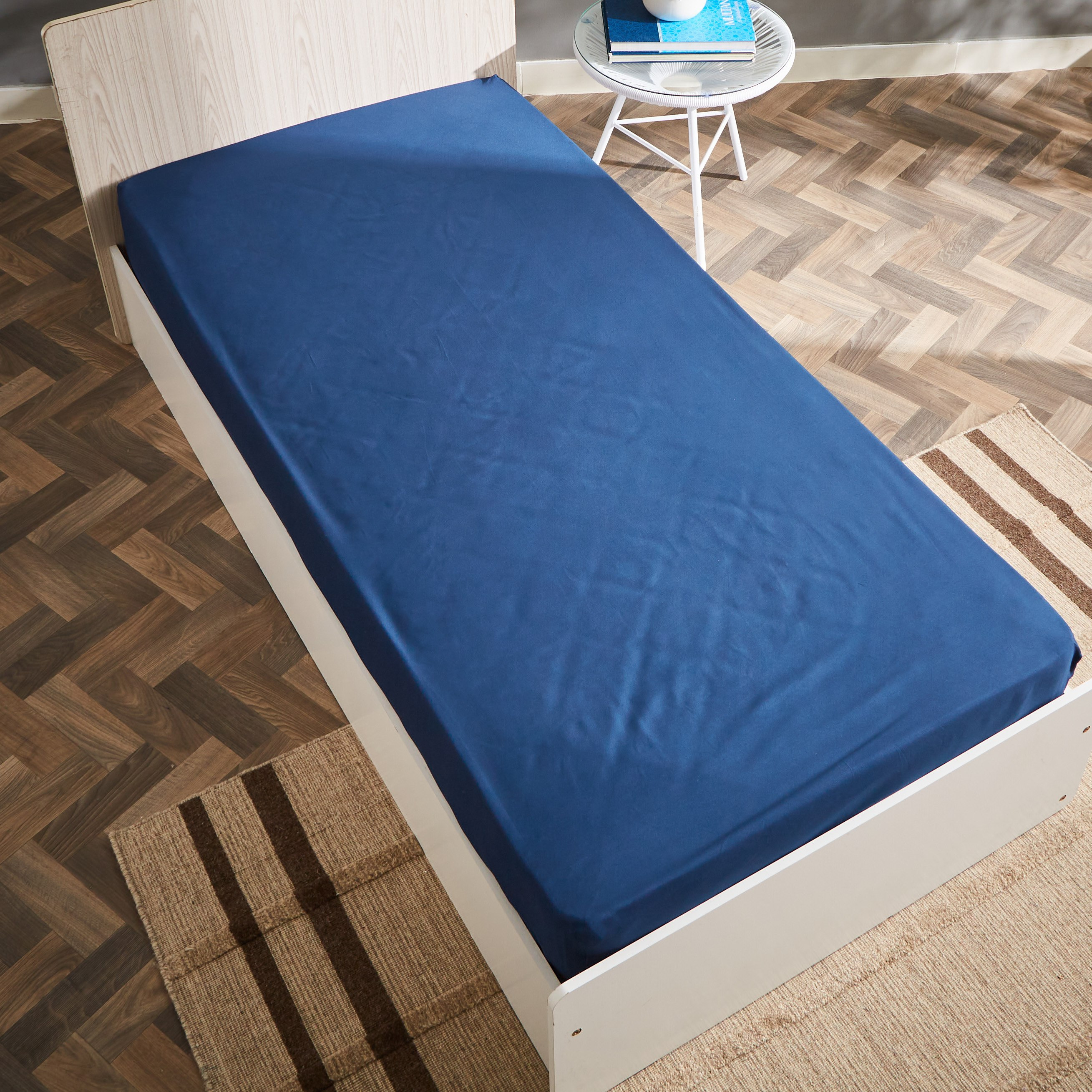 Derby Solid Microfibre Single Fitted Sheet - 90x190+25 cm-hbxhomeware-hbxbedroom-image-6