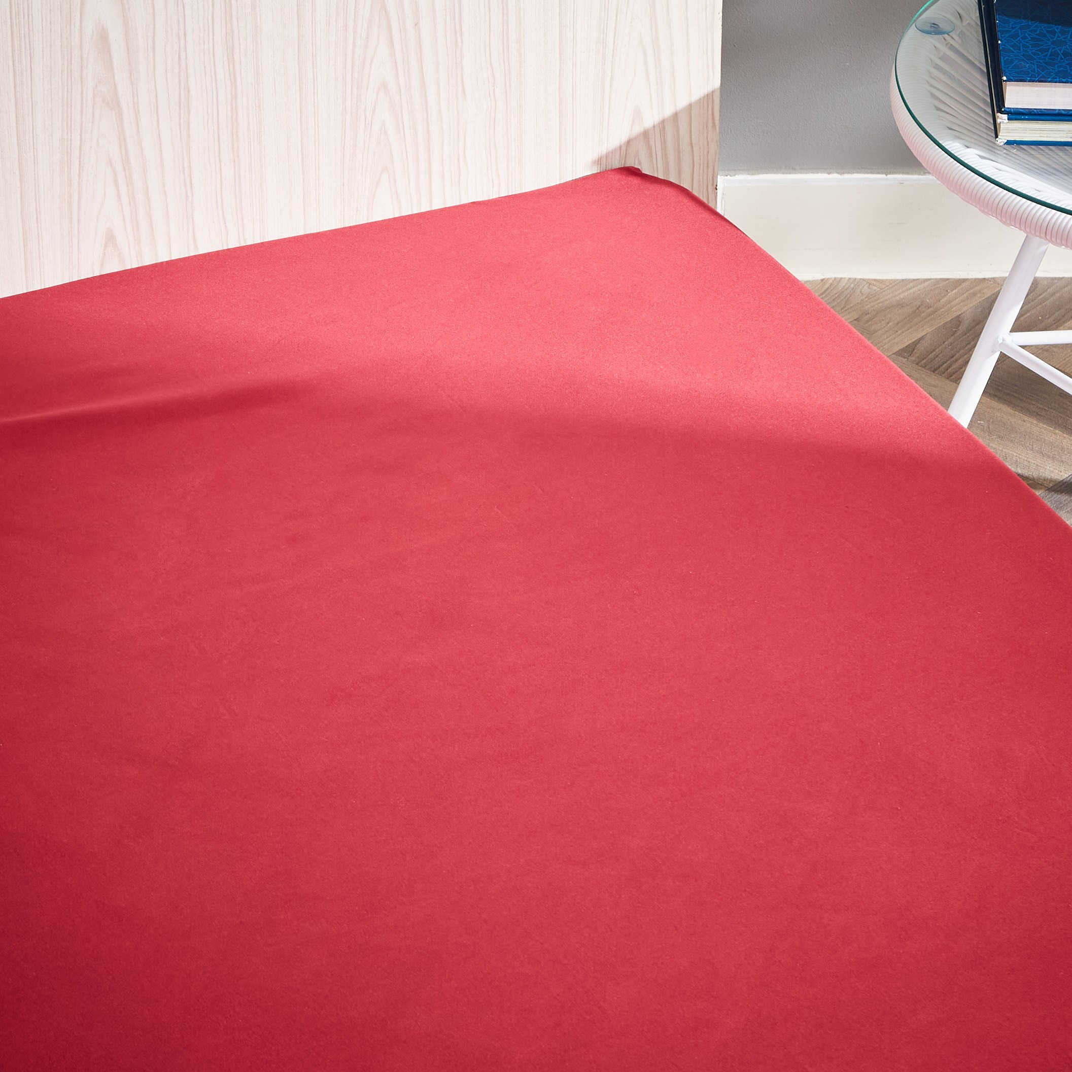 Derby Solid Microfibre Single Fitted Sheet - 90x190+20 cm-hbxhomeware-bedding-fittedsheets-image-3