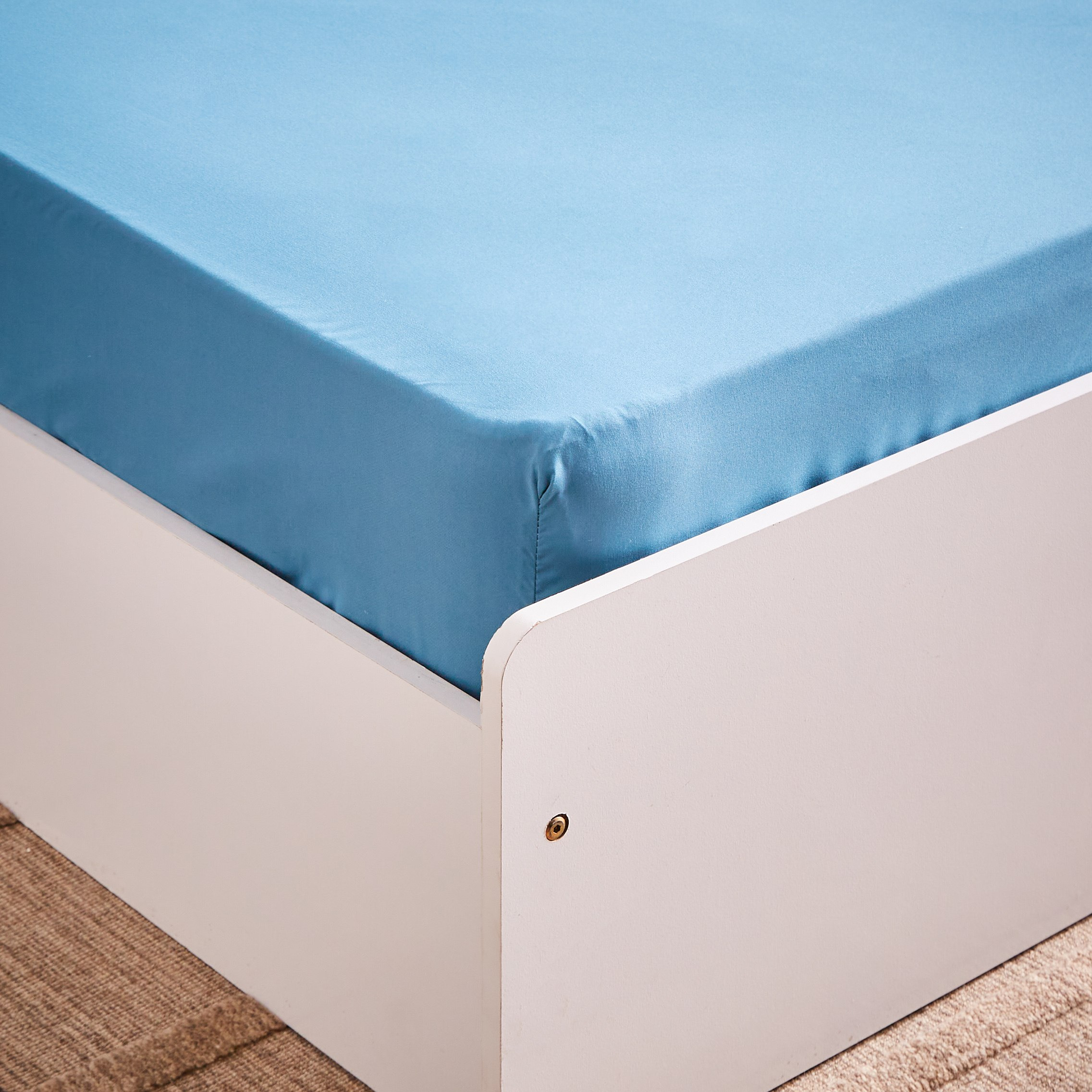 Derby Solid Microfiber Single Fitted Sheet - 90x190+20 cm-hbxhomeware-hbxbedroom-image-5