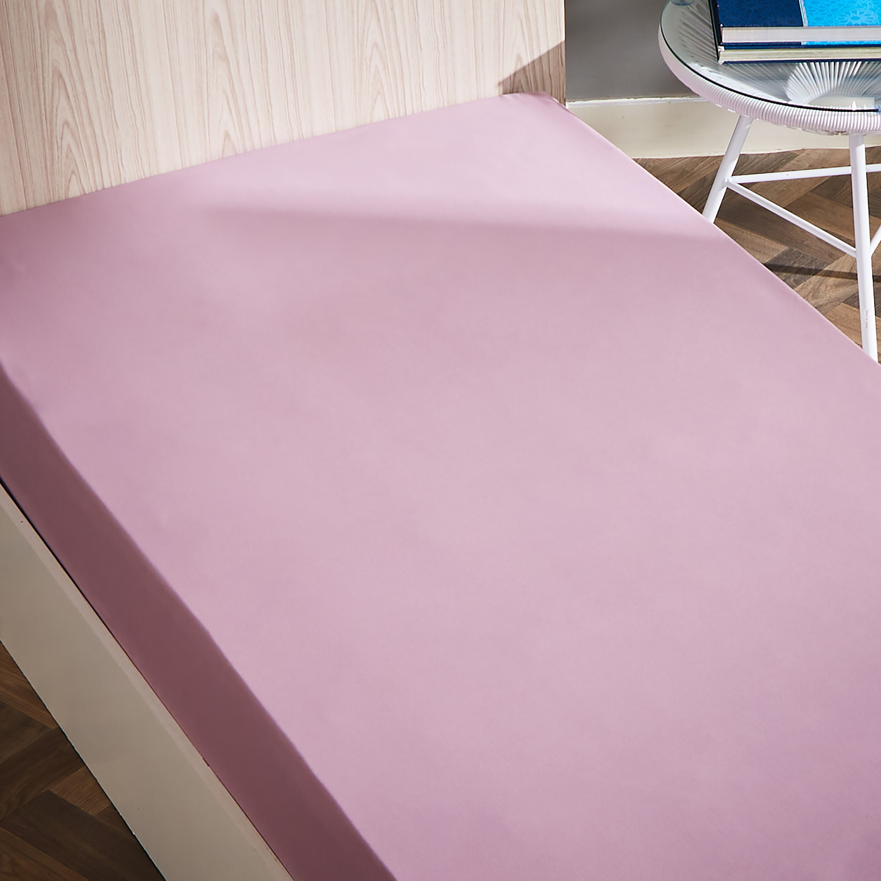 Derby Solid Microfiber Single Fitted Sheet - 90x190+20 cm-hbxhomeware-hbxbedroom-image-3