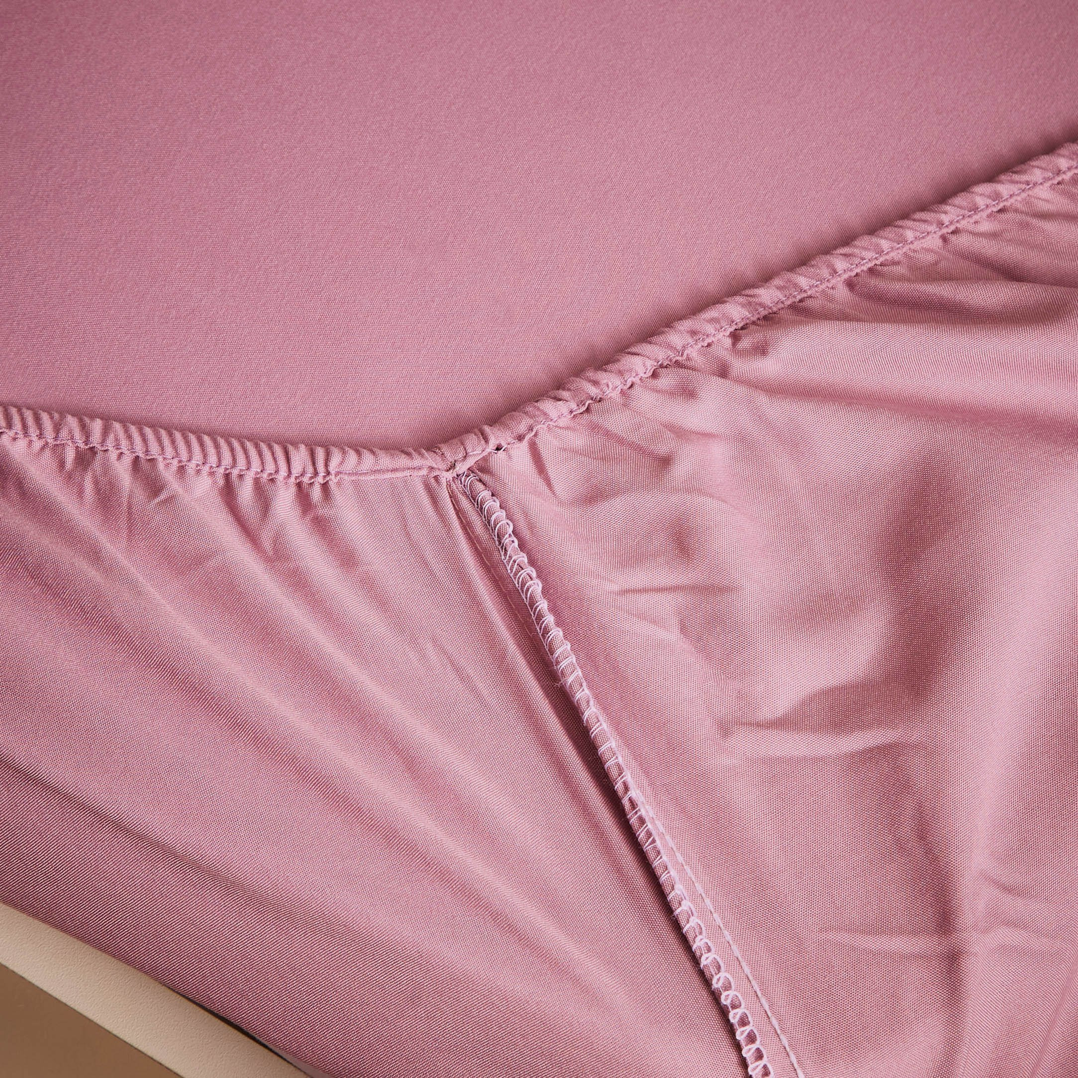 Derby Solid Microfiber Single Fitted Sheet - 90x190+20 cm-hbxhomeware-hbxbedroom-image-4