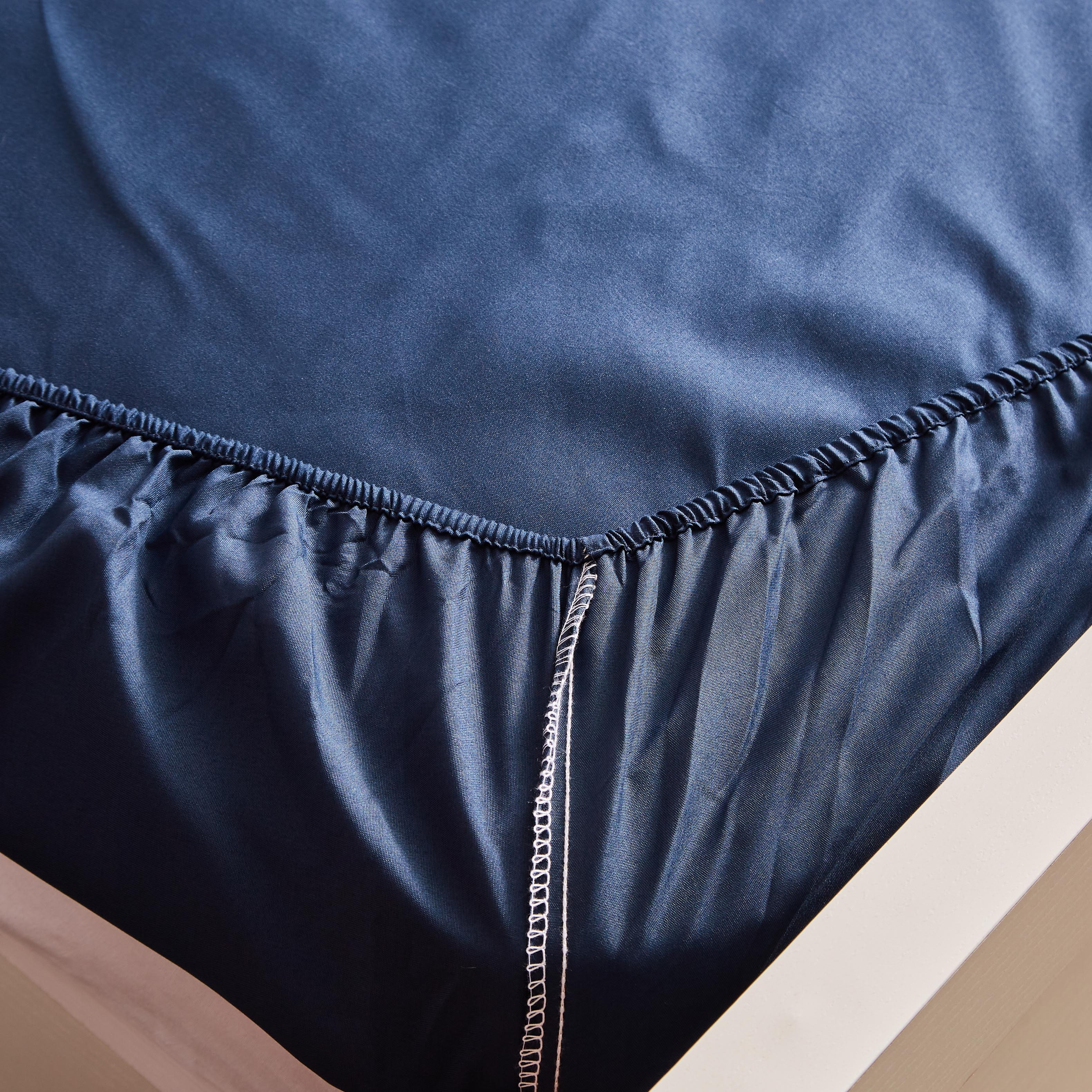 شرشف مطاطي كينج سادة من الألياف الدقيقة من ديربي - 180x200+25 سم-hbxhomeware-hbxbedroom-image-5