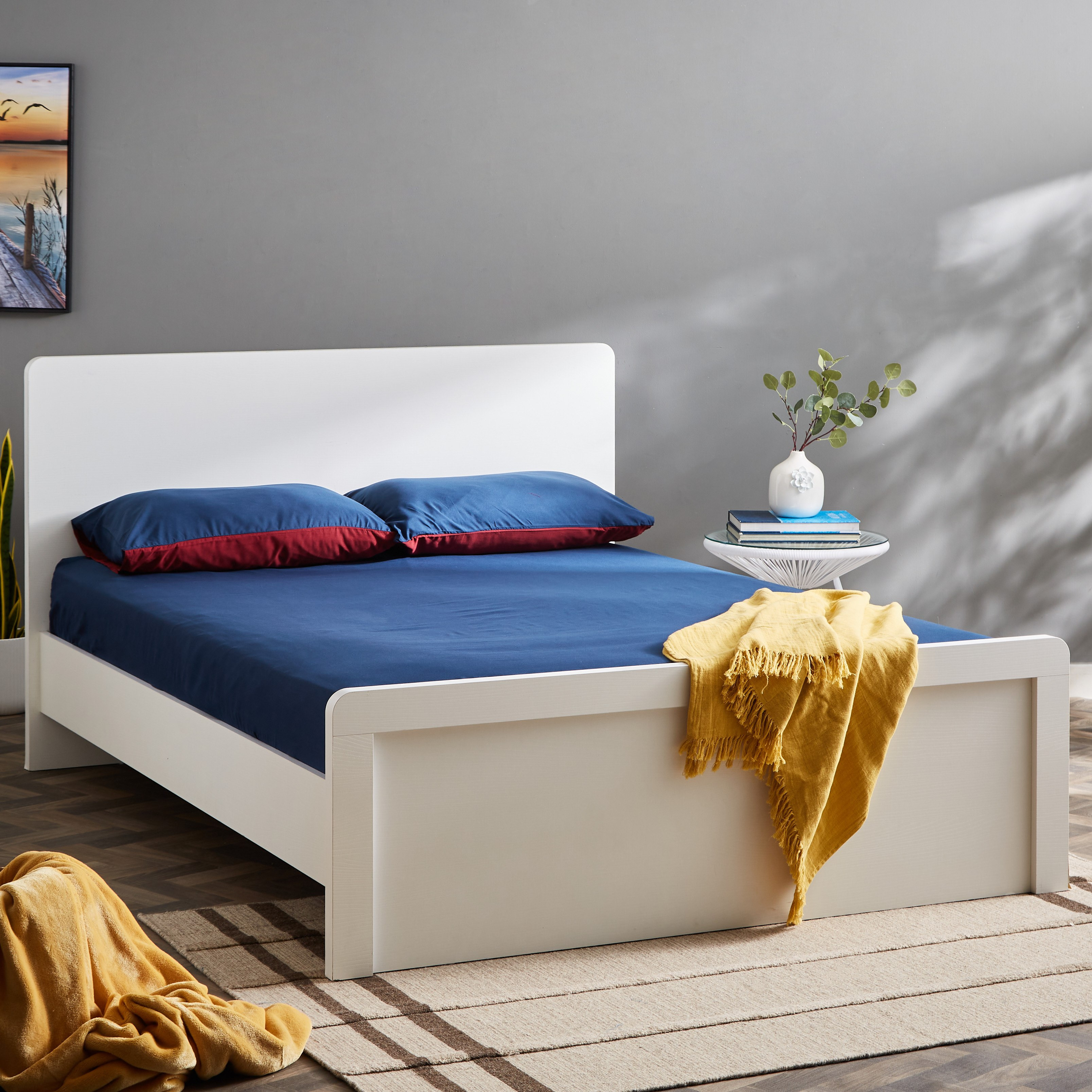 شرشف مطاطي كينج سادة من الألياف الدقيقة من ديربي - 180x200+25 سم-hbxhomeware-hbxbedroom-image-7