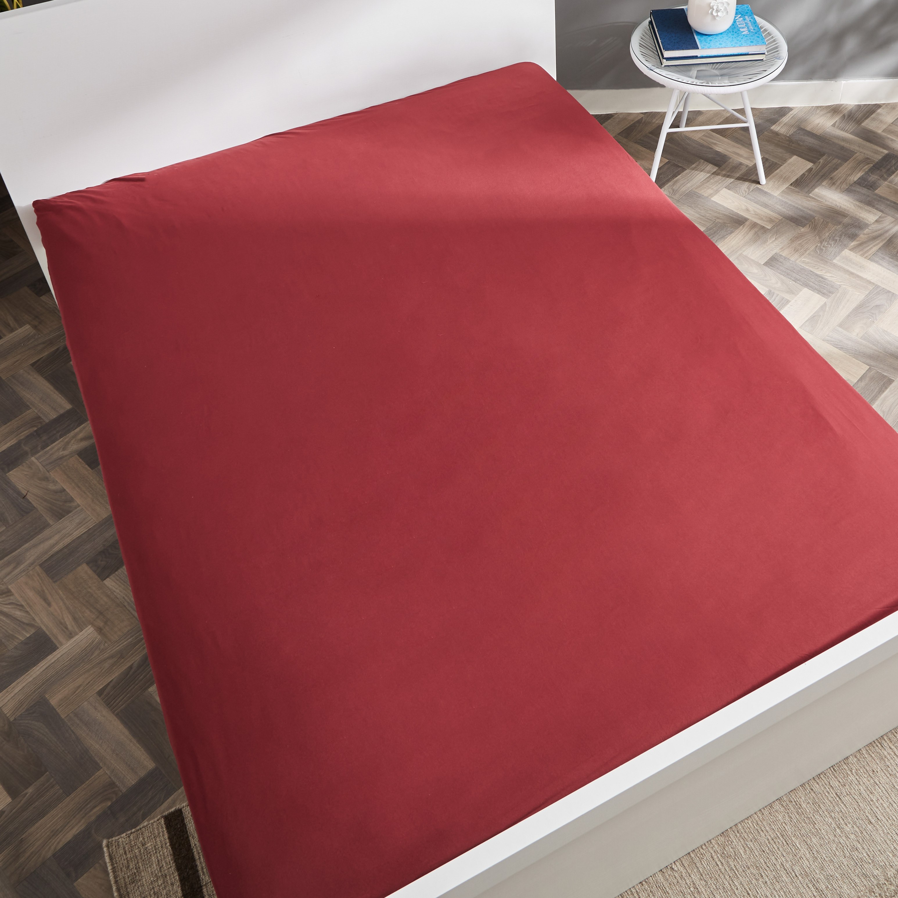 شرشف مطاطي كينج سادة من الألياف الدقيقة من ديربي - 180x200+25 سم-hbxhomeware-bedding-fittedsheets-image-6