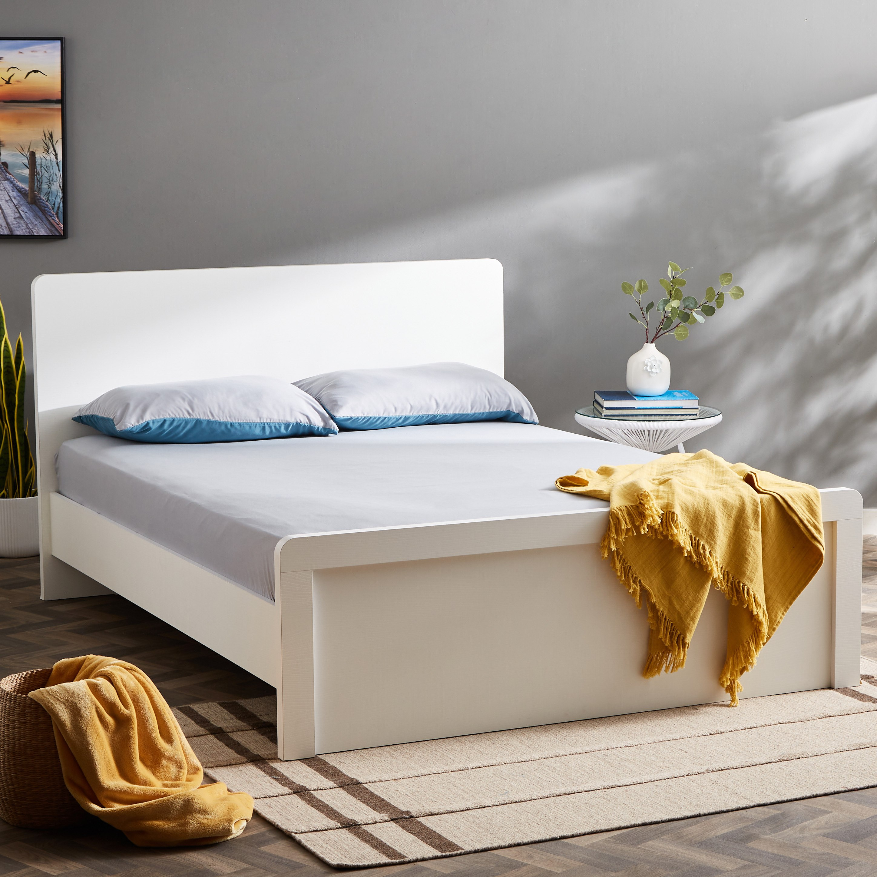 شرشف مطاطي كينج سادة من الألياف الدقيقة من ديربي - 180x200+25 سم-hbxhomeware-hbxbedroom-image-7